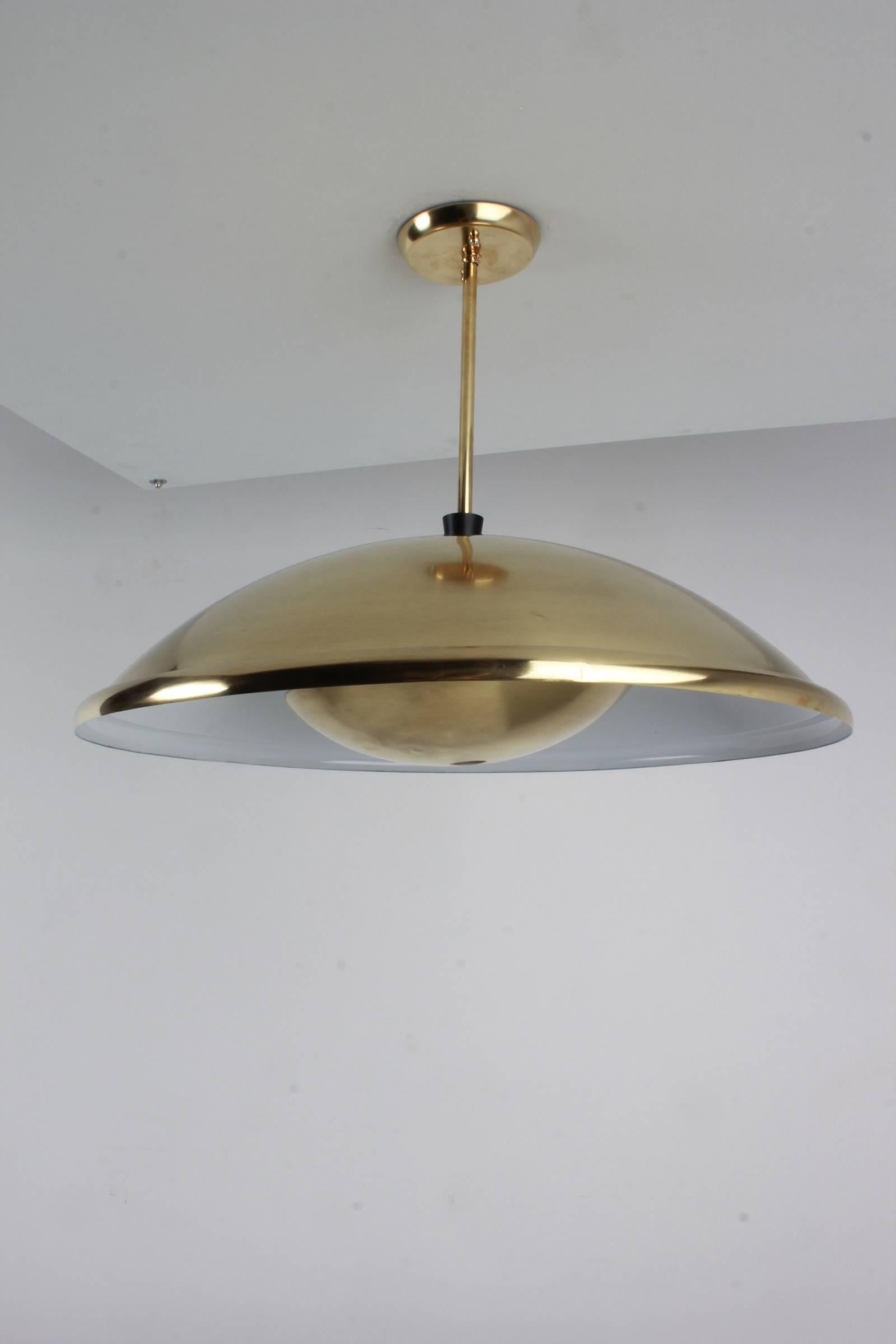 Italian Brass Dome Pendant 4