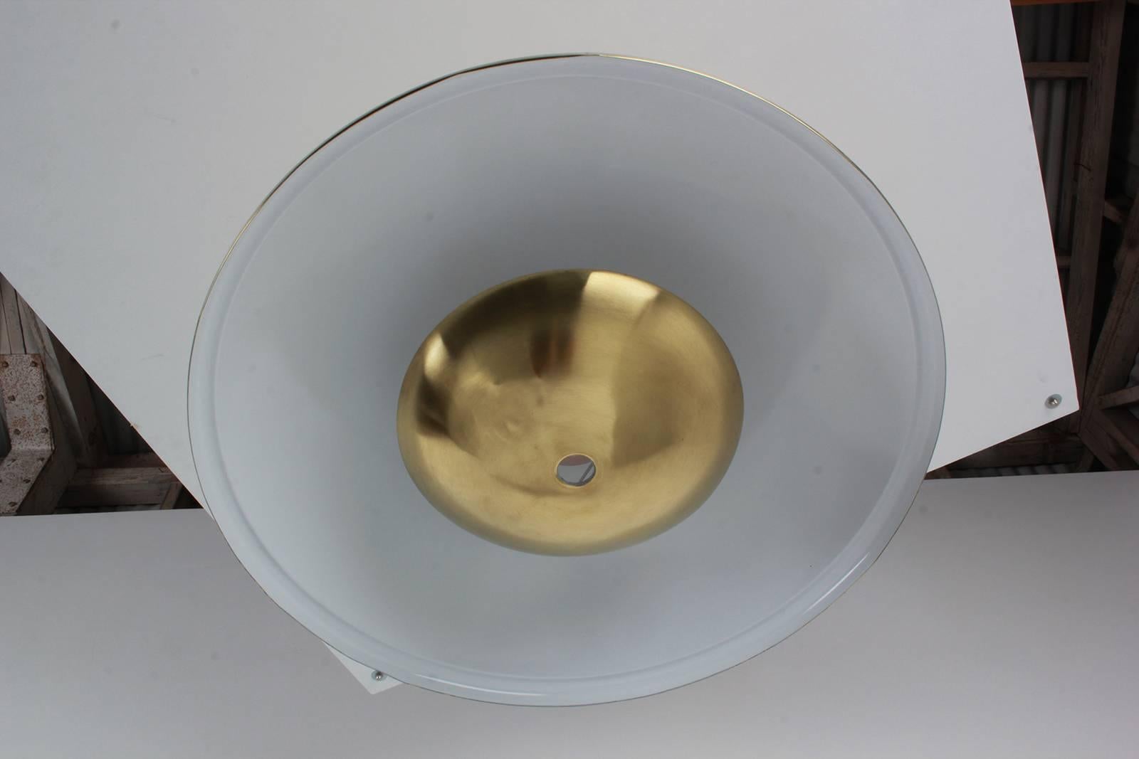 Italian Brass Dome Pendant 3