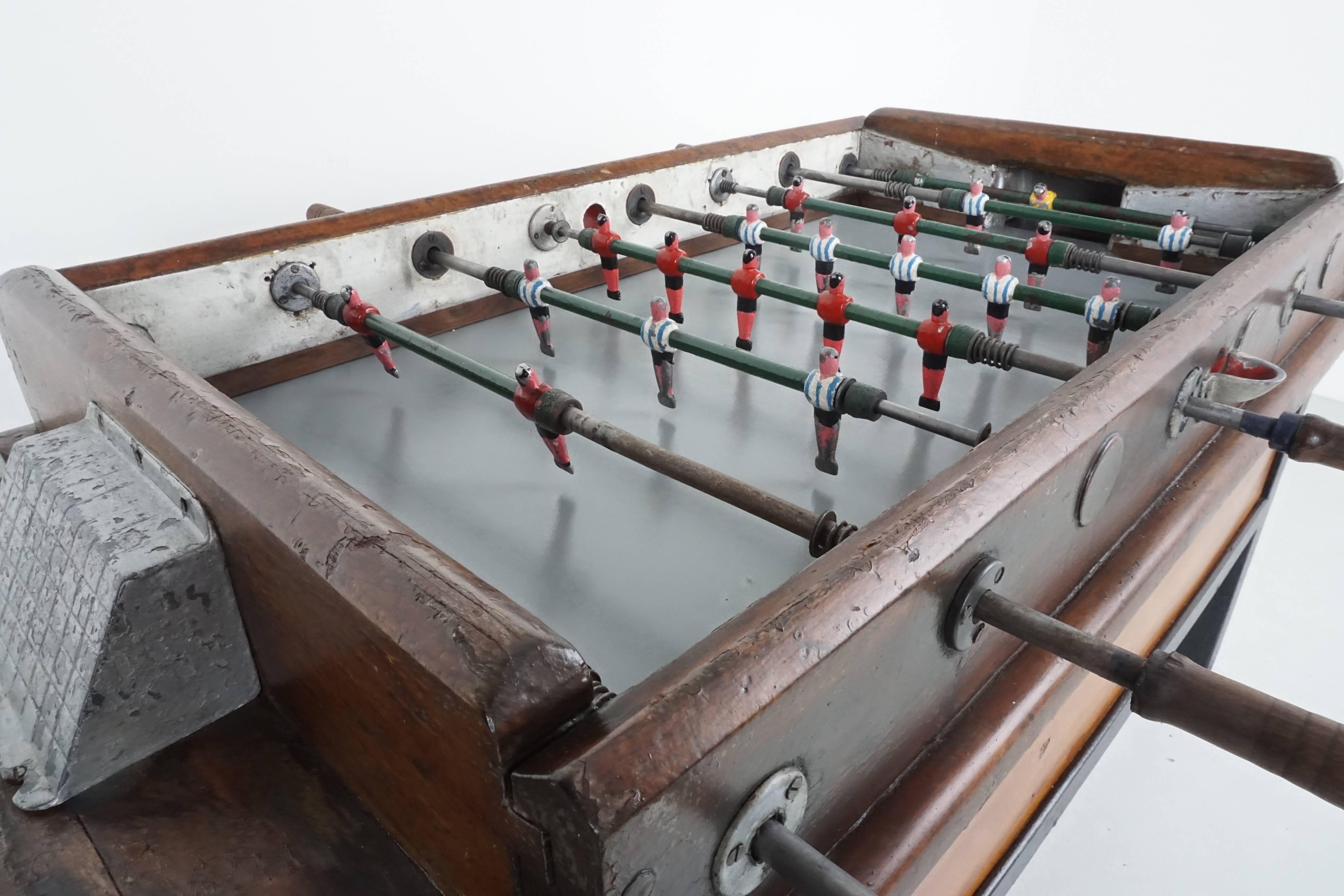 Metal 1940s Italian Foosball Table