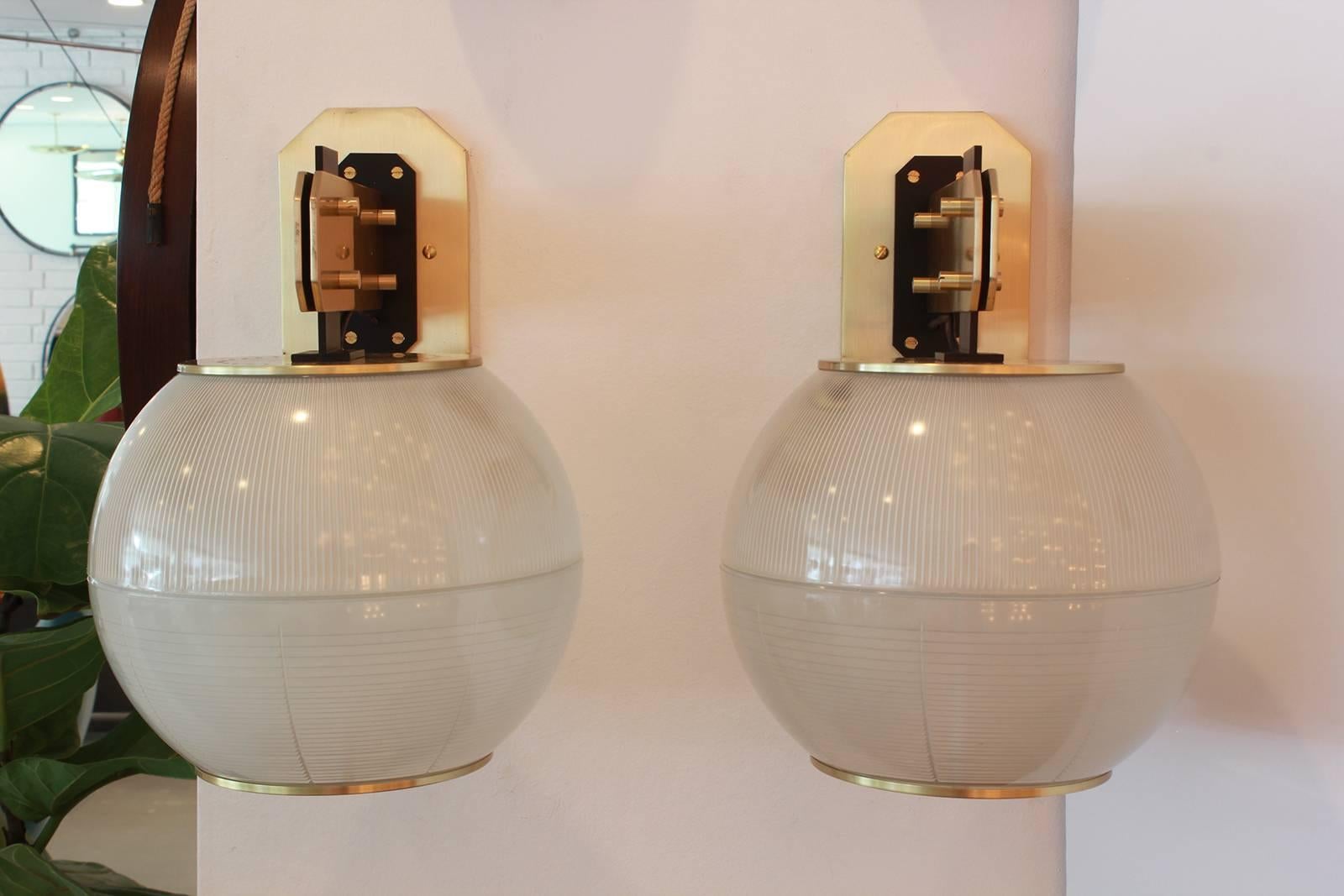 Brass Sconces in the Style of Gardella