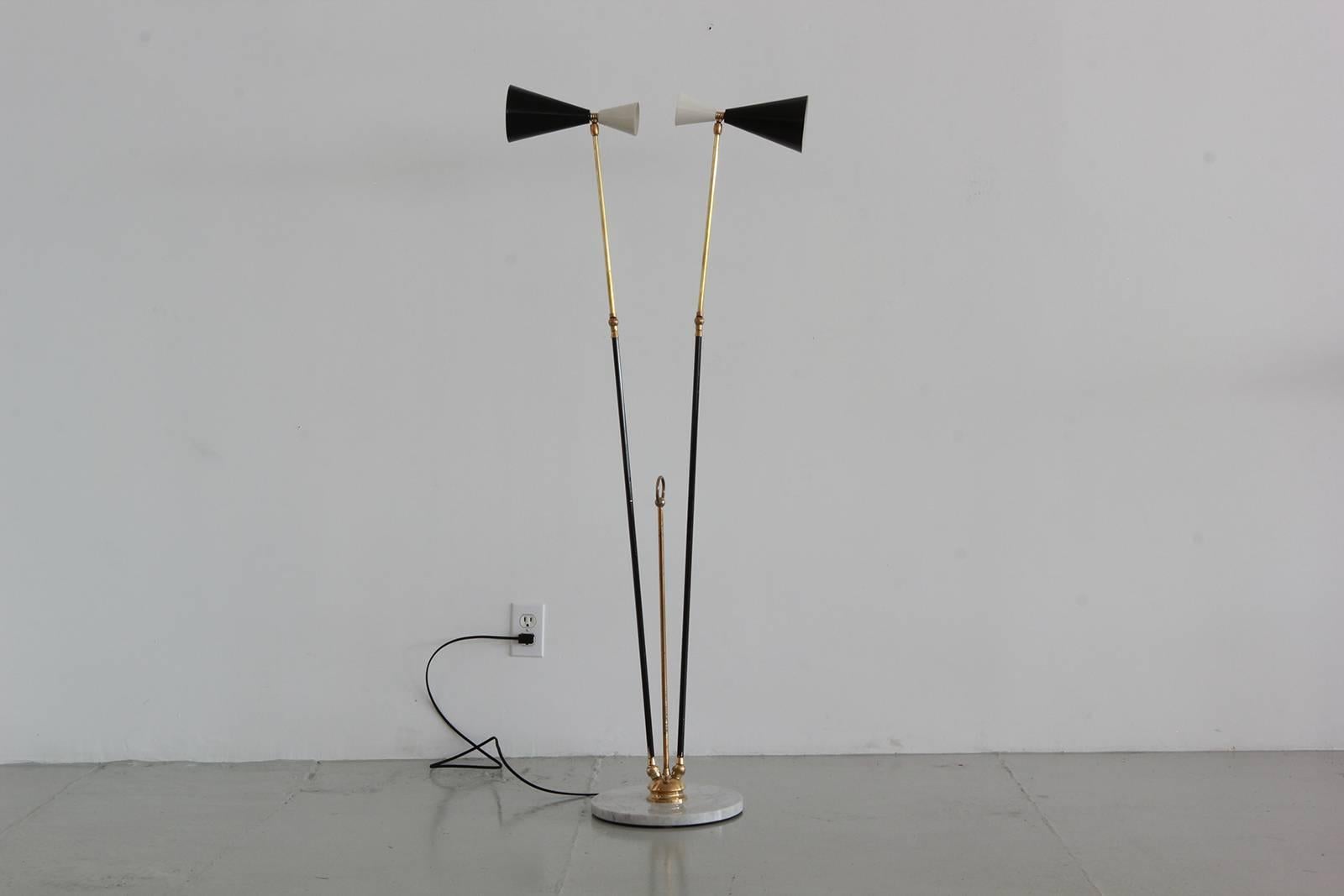 Italian Stilnovo Style Floor Lamp