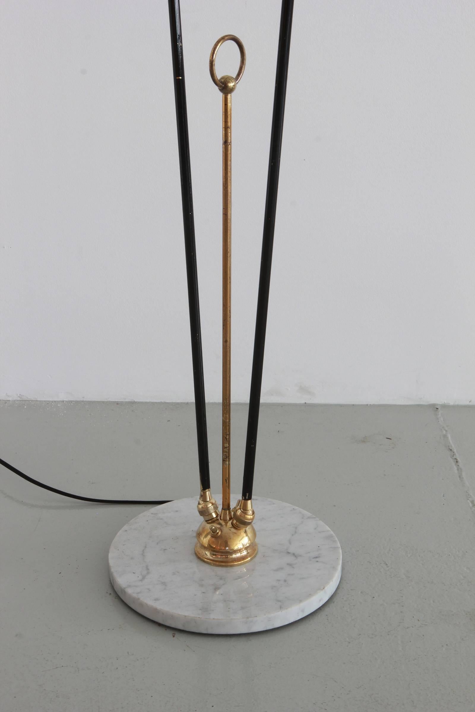 Base Metal Stilnovo Style Floor Lamp