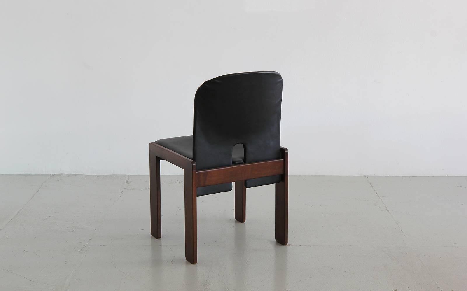 Mid-20th Century Set of Six Afra & Tobia Scarpa Chairs
