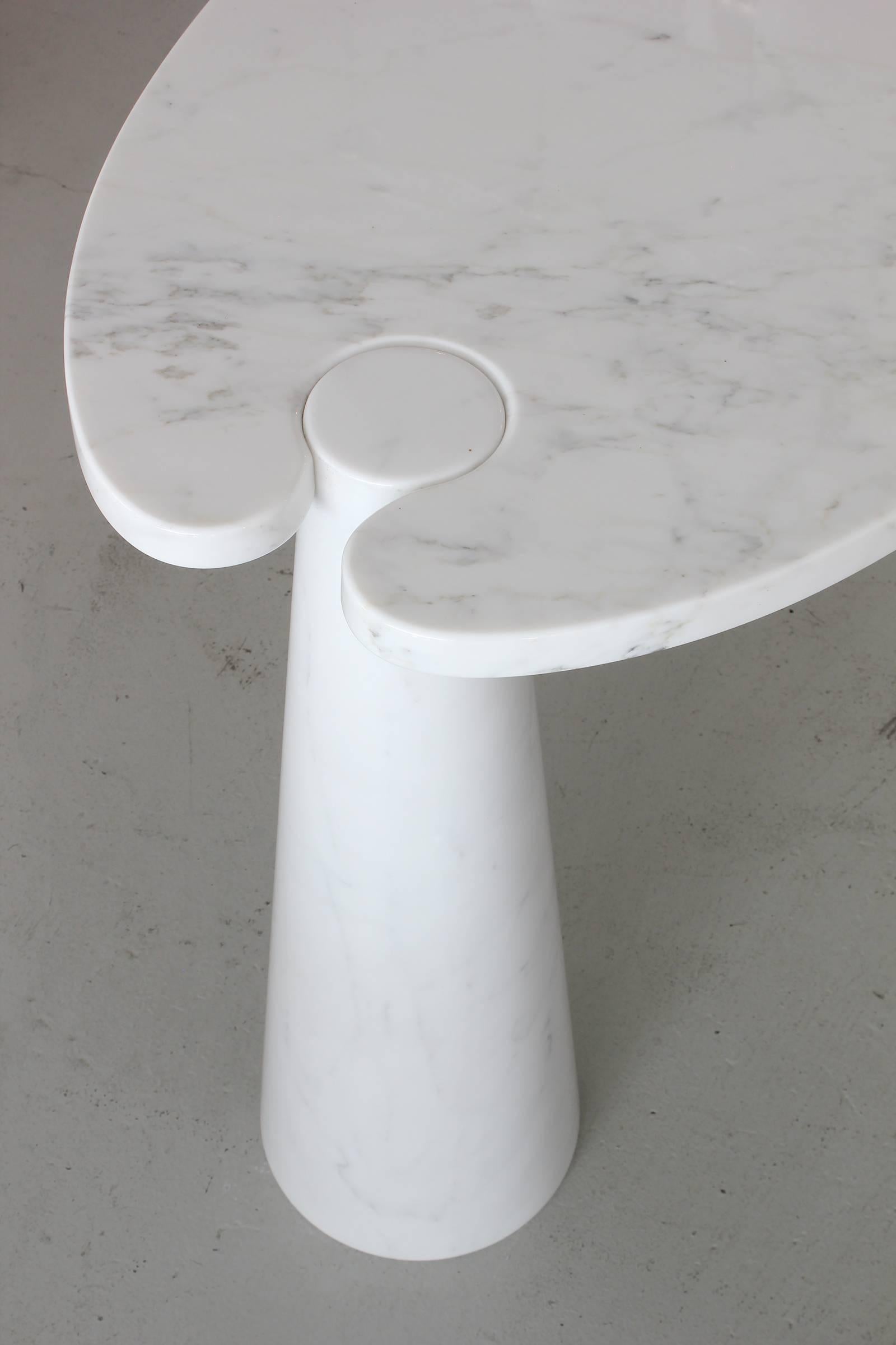 Italian Angelo Mangiarotti Eros Series Marble Console