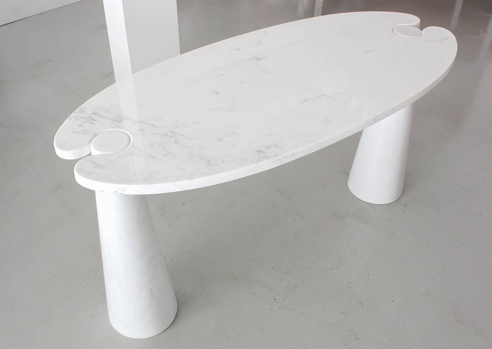 Mid-20th Century Angelo Mangiarotti Eros Series Marble Console