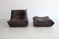 "Togo" Lounge Chairs and Ottoman by Michel Ducaroy