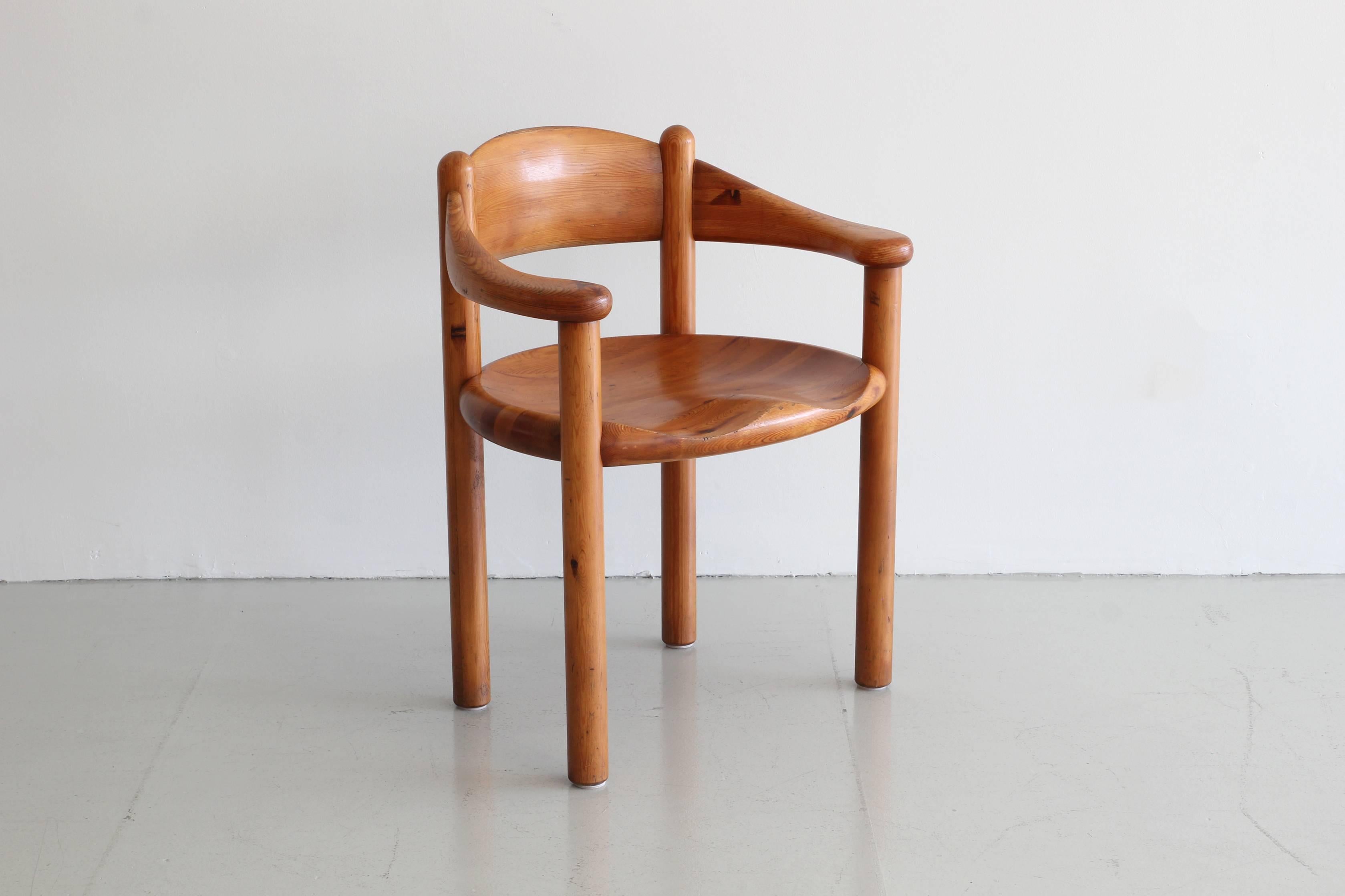 Mid-20th Century Rare Set of Six Dining Chairs by Rainer Daumiller