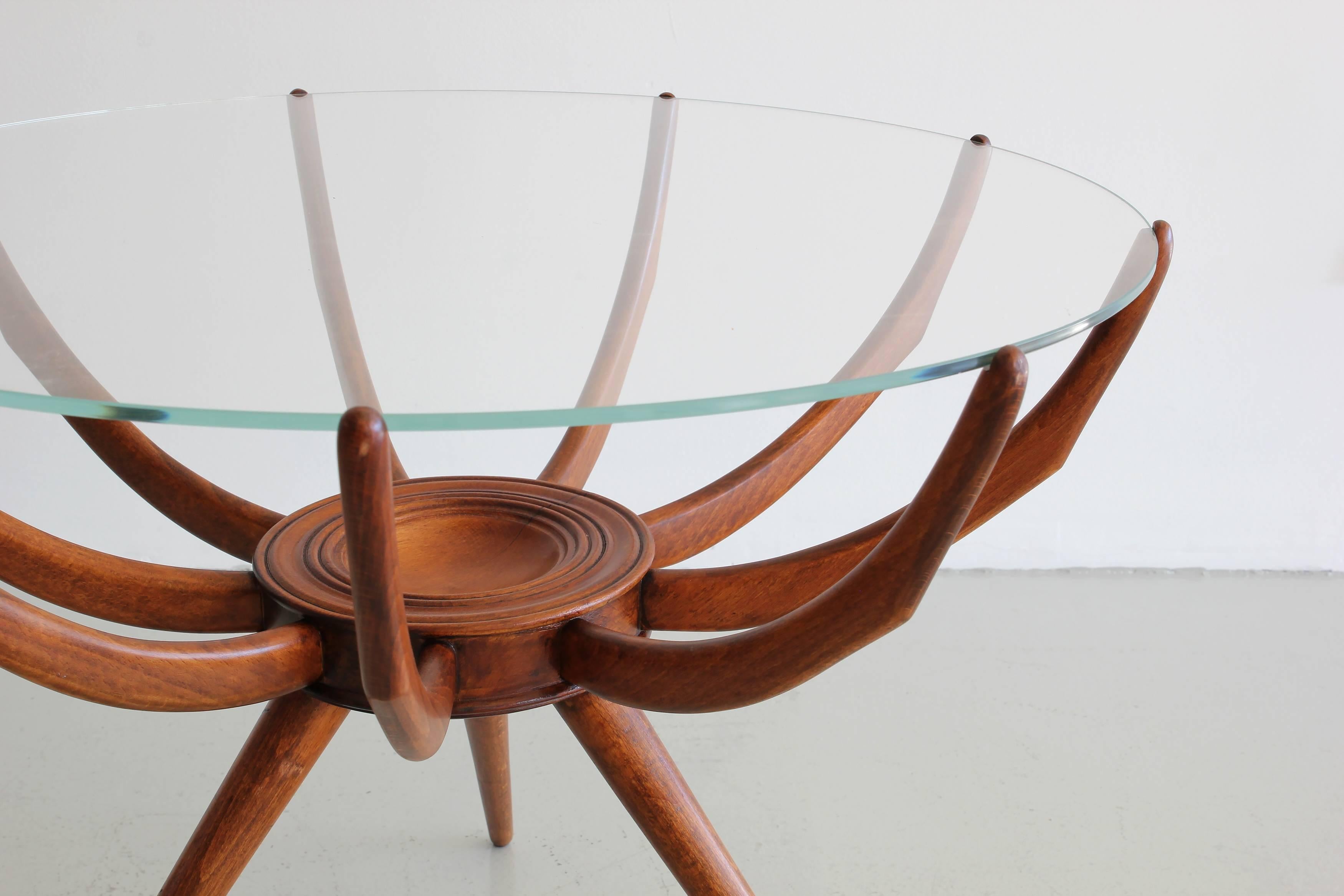 Mahogany Carlo de Carli Spider Table