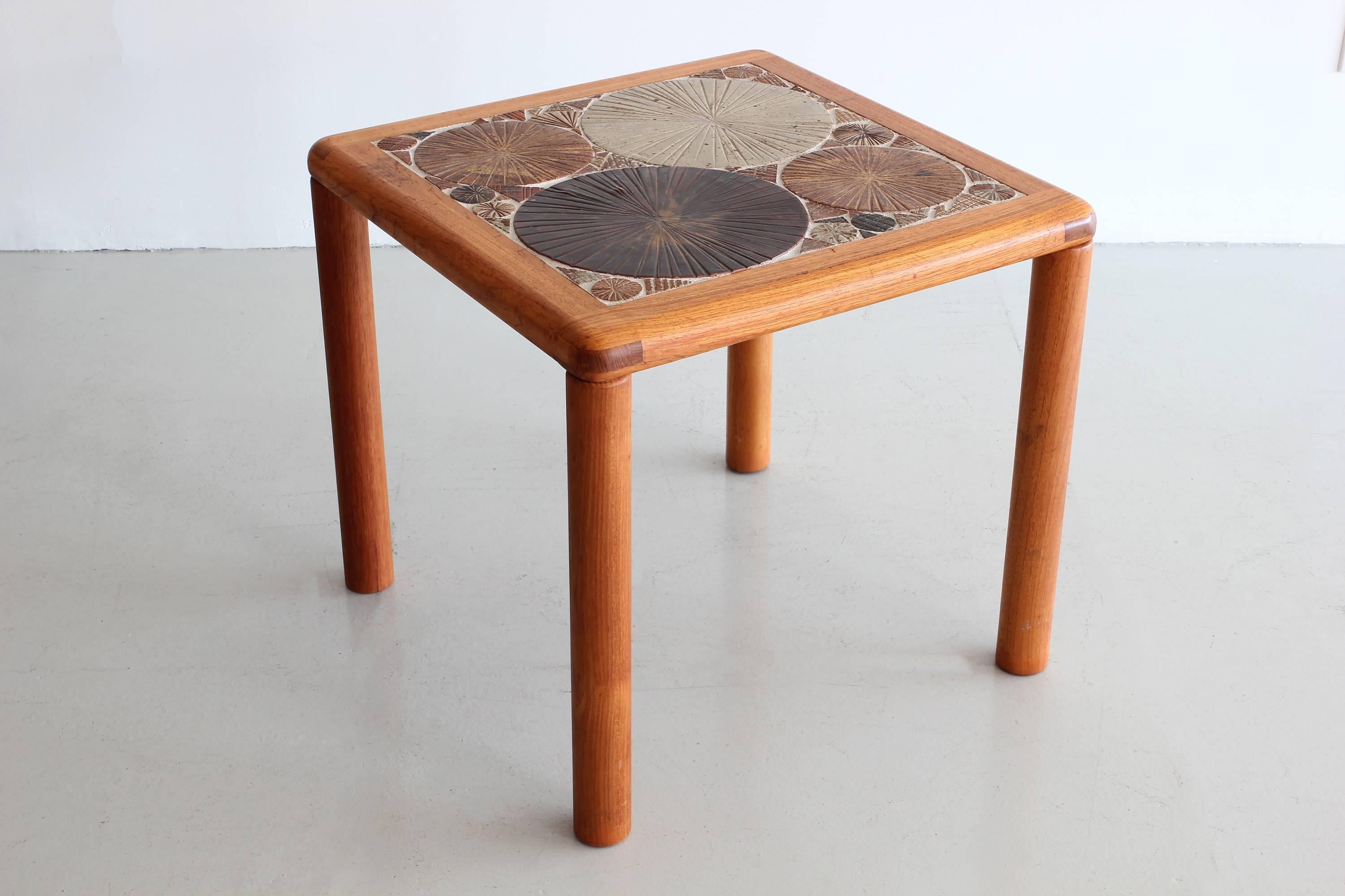 Pair of Tile End Tables by Tue Poulsen 1