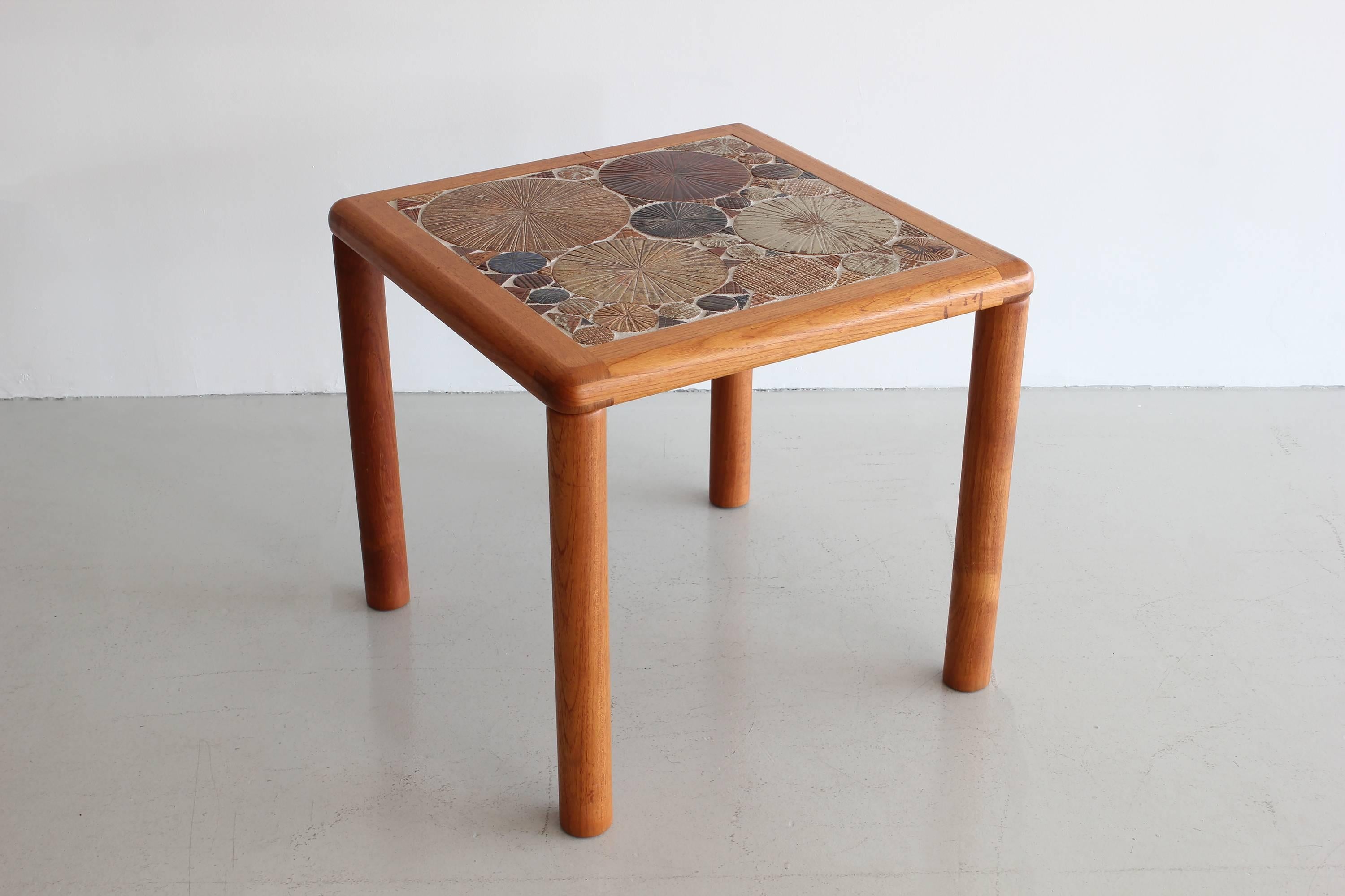 Pair of Tile End Tables by Tue Poulsen 2