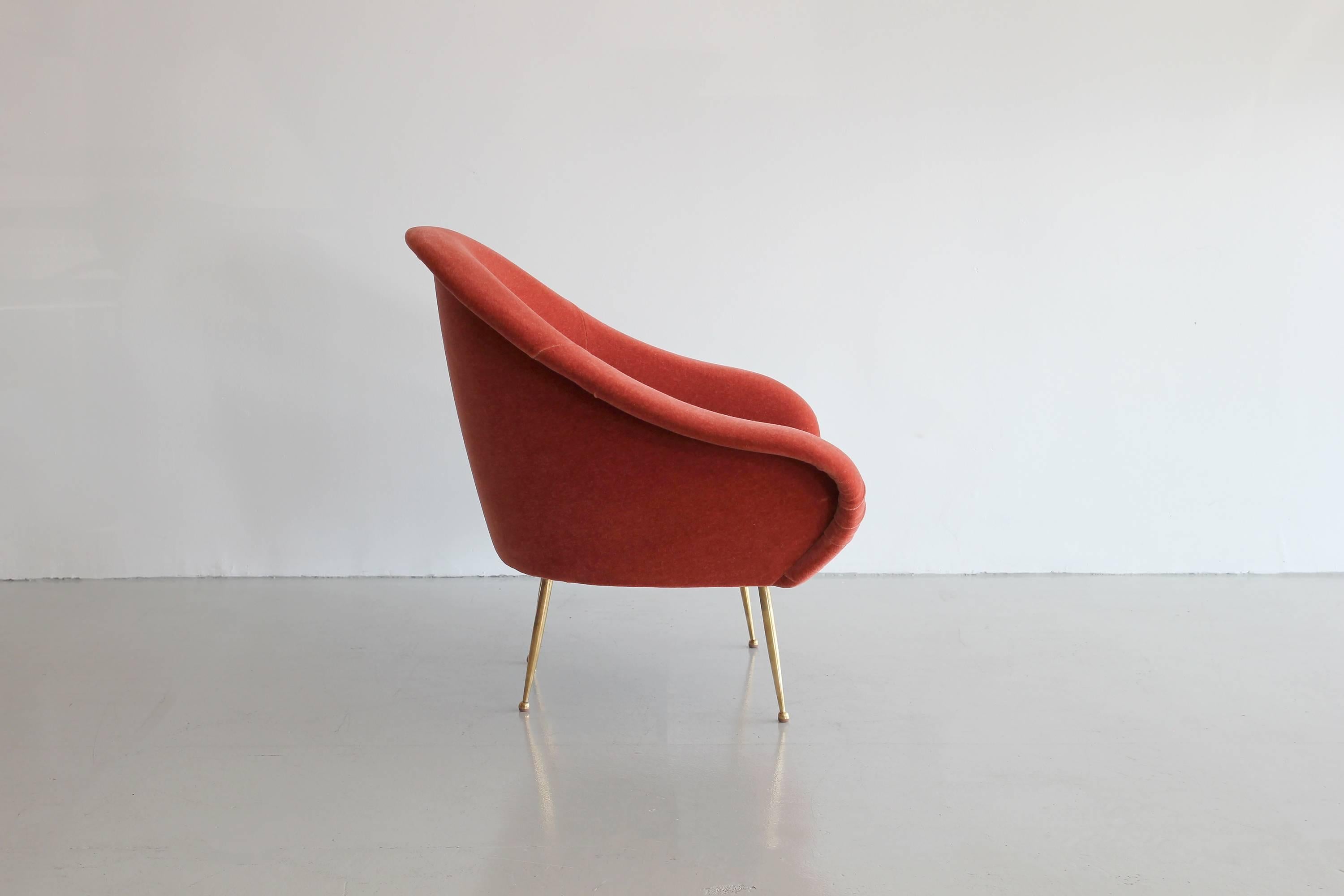 Mohair Paire de chaises pantoufles de salon en vente