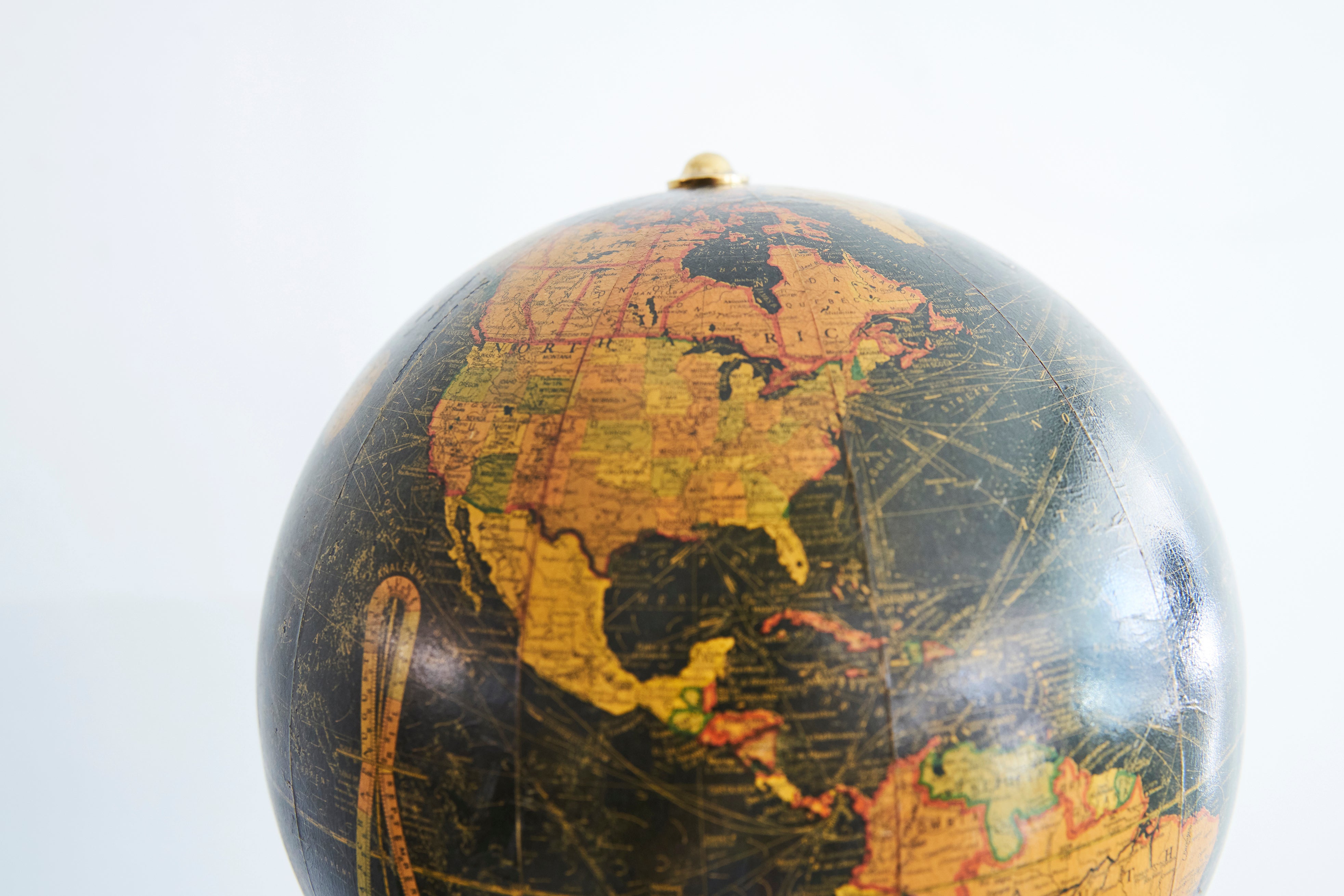 world globe table lamp