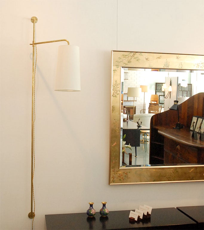 Brass French Pole Sconce