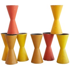 Rare Willy Guhl Colorful Pots