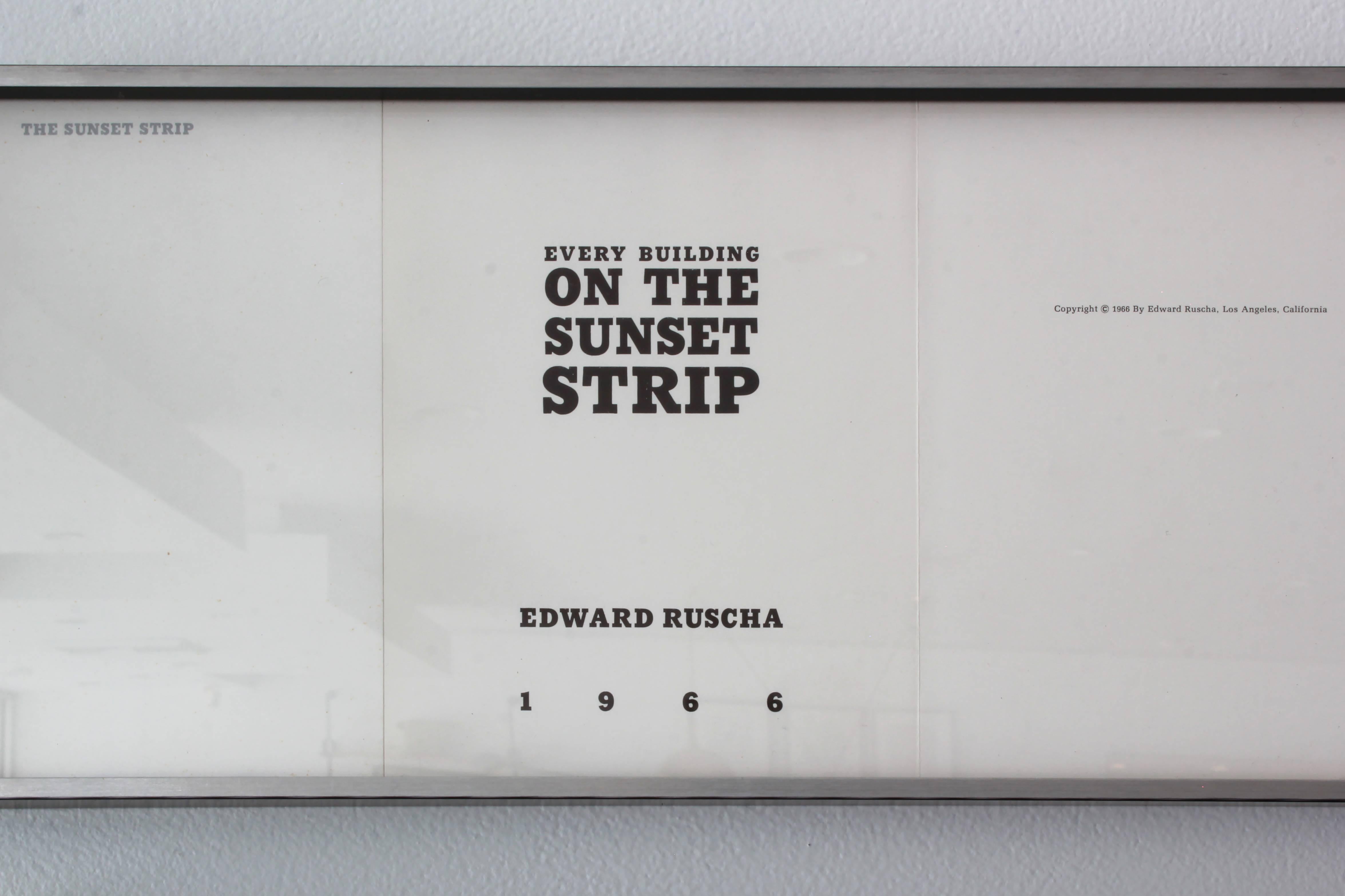 Ed Ruscha Every Building on the Sunset Strip In Excellent Condition In Beverly Hills, CA
