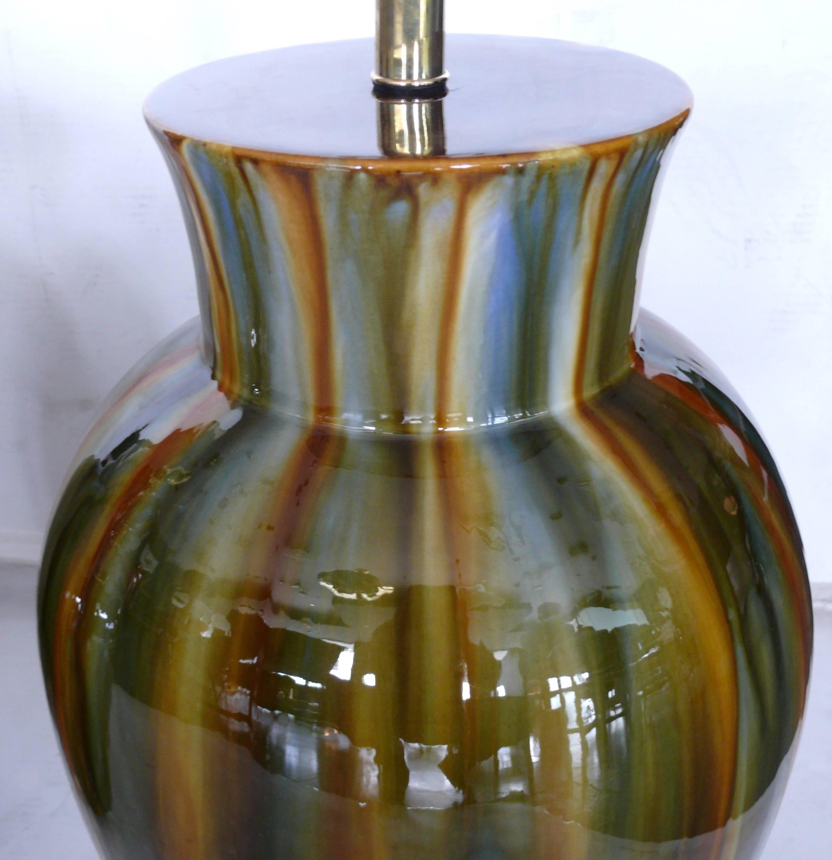 Large Drip Glaze Ceramic Lamps 1