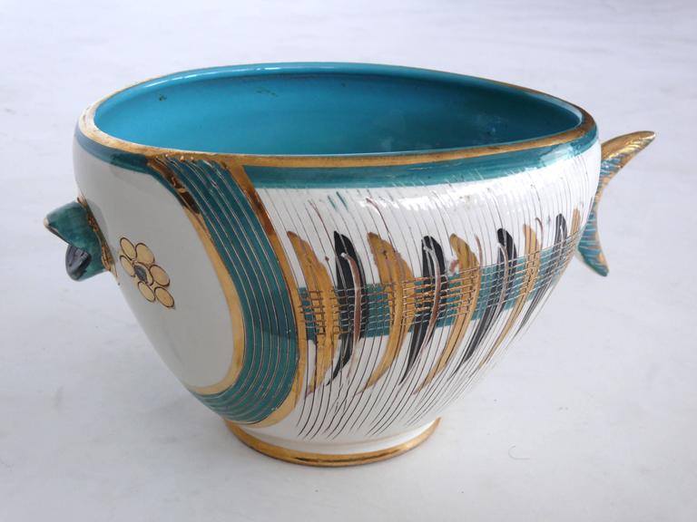 Bitossi for Raymor Fish Bowl and Cups at 1stDibs