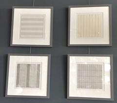 Set of Ten Framed Agnes Martin Lithographs