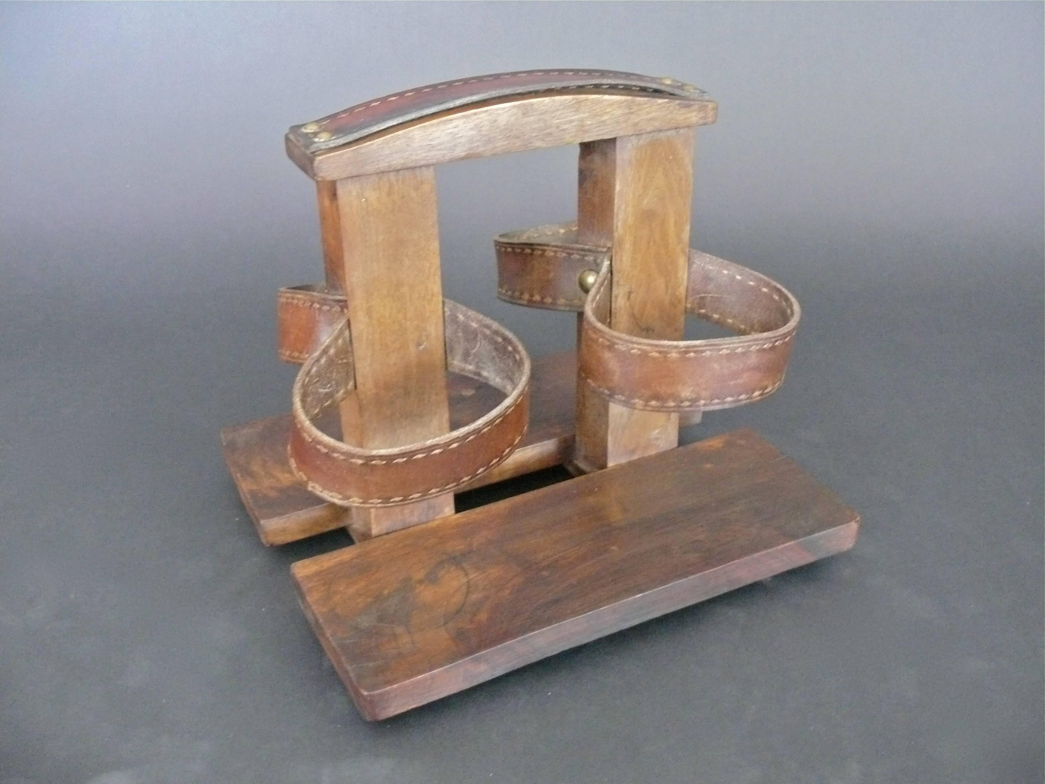 French Jacques Adnet Style Wine Holder