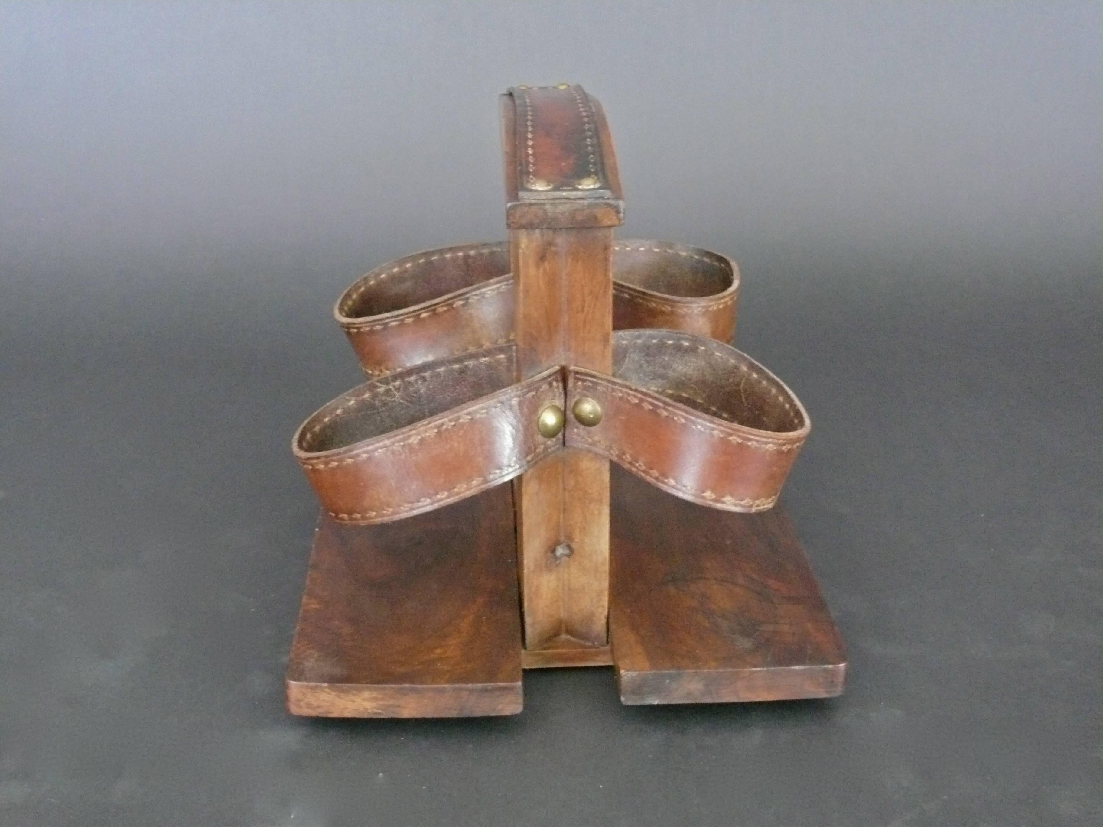 Mid-20th Century Jacques Adnet Style Wine Holder