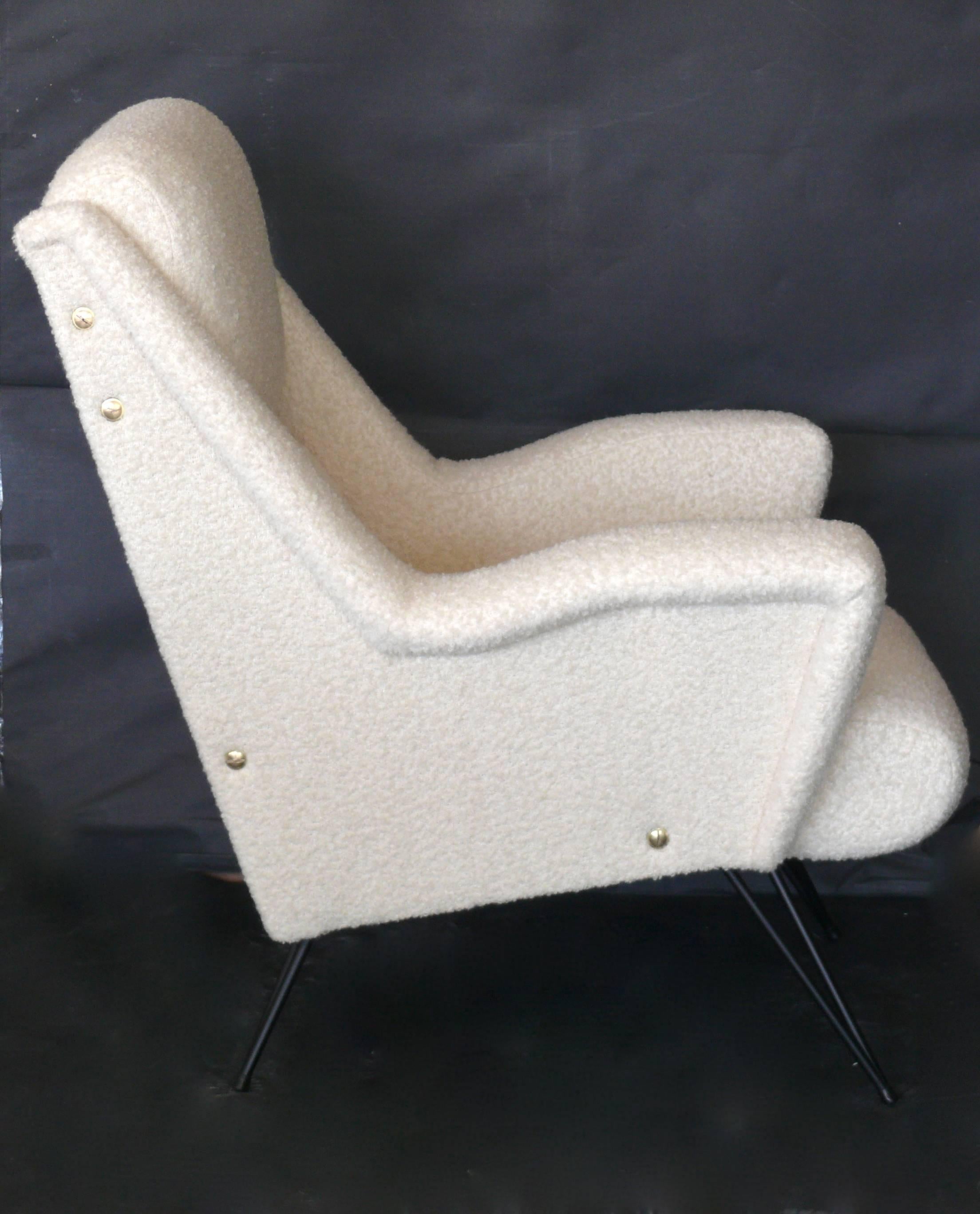 Iron Pair of Italian Sculptural Chairs by Ezio Minotti