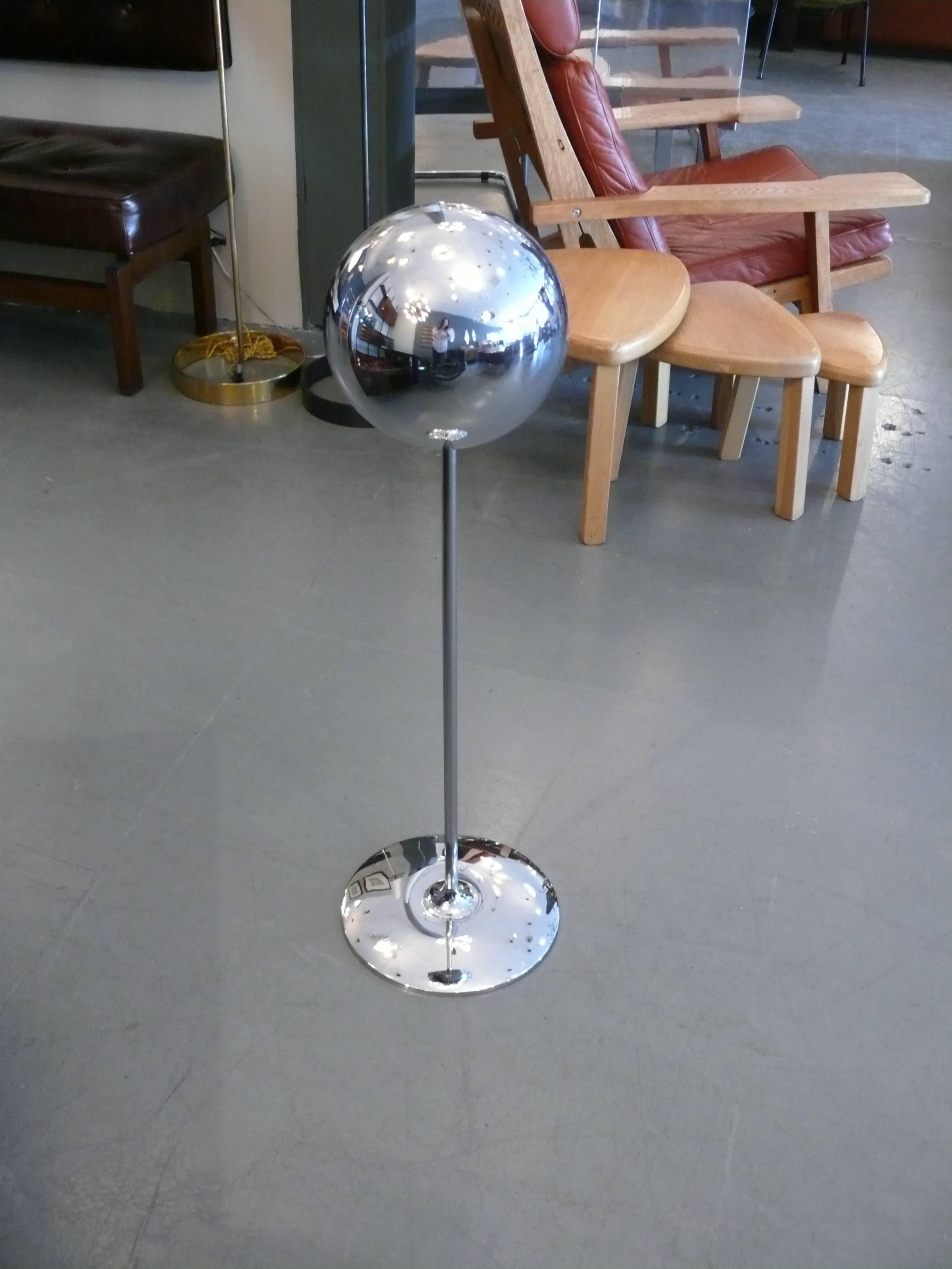 American Chrome Standing Clock