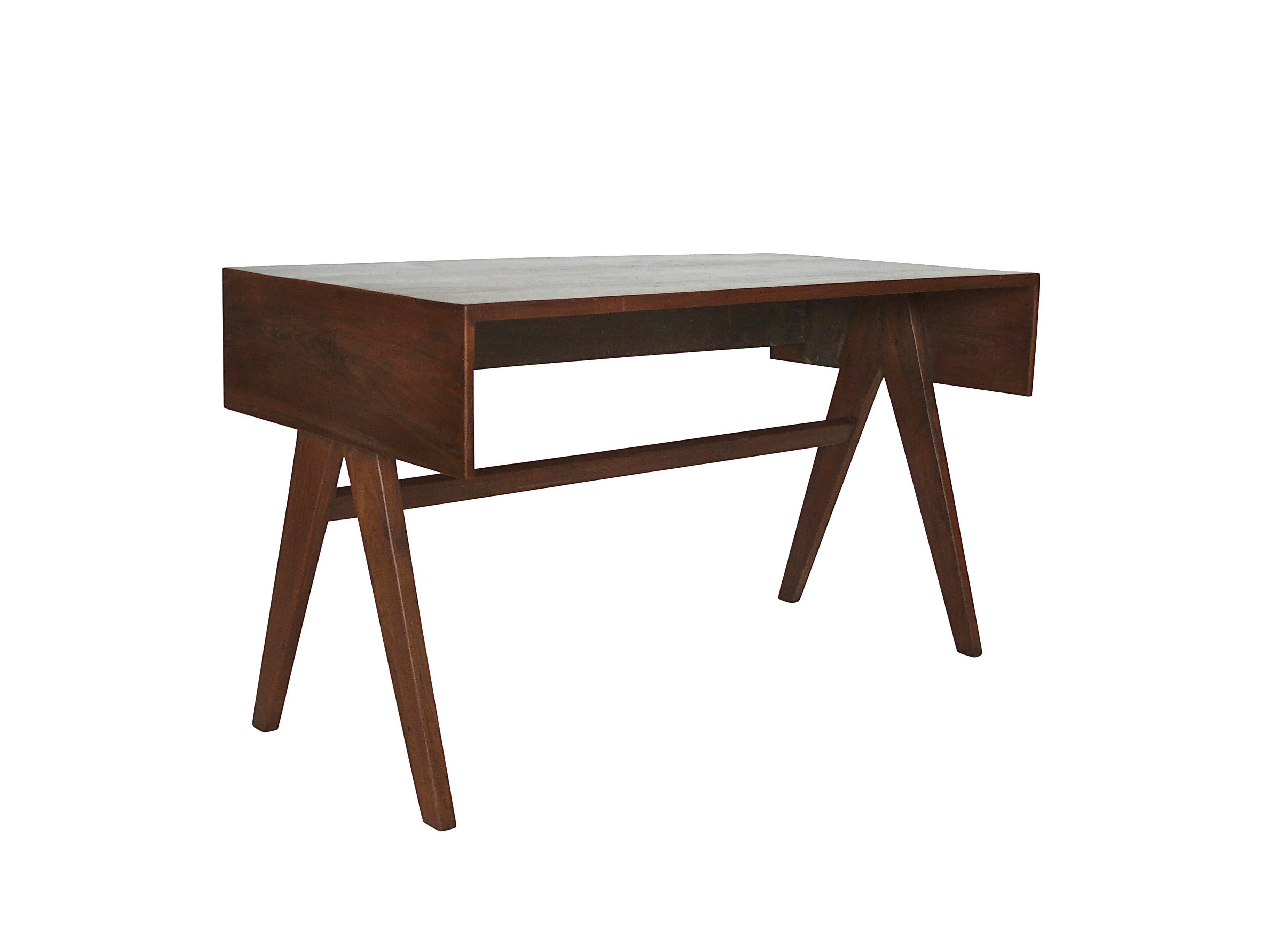 Pierre Jeanneret Library Desk In Excellent Condition In Beverly Hills, CA