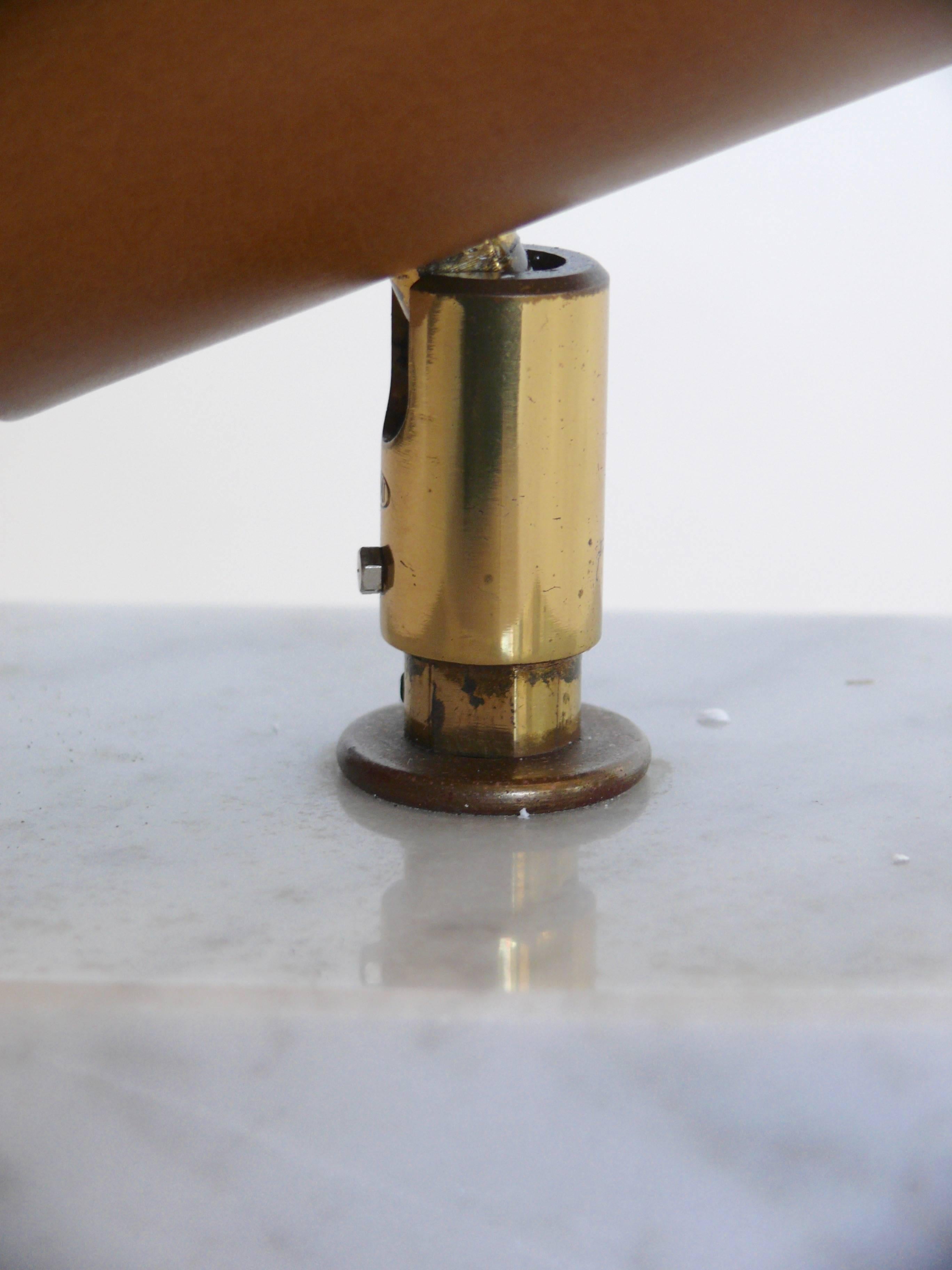 Brass Koch and Lowy Cube Lamp