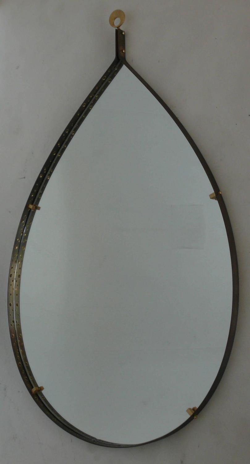 Large Italian Tear Drop Mirror at 1stdibs