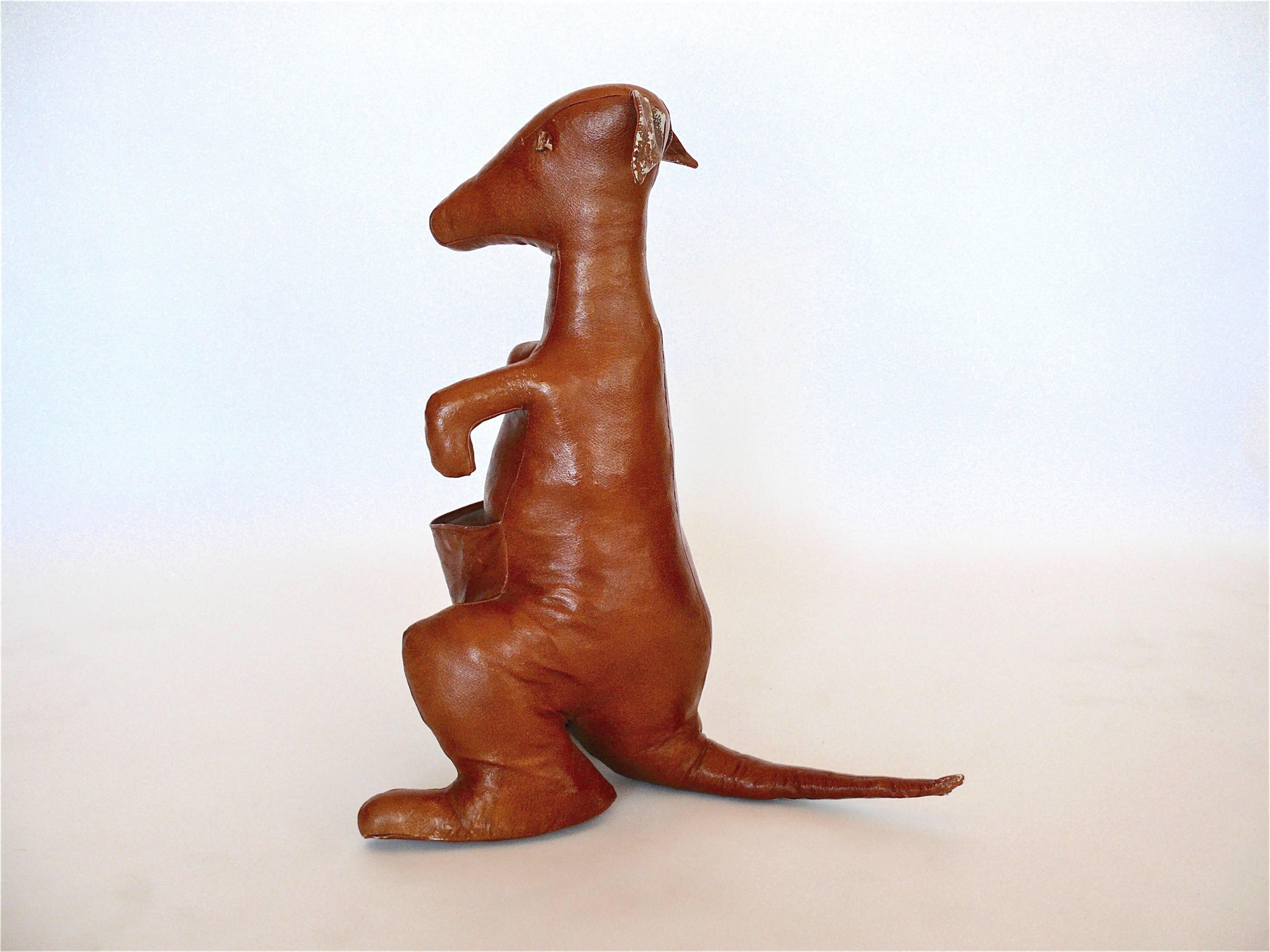 Leather Kangaroo by Omersa for Abercrombie & Fitch In Excellent Condition In Beverly Hills, CA