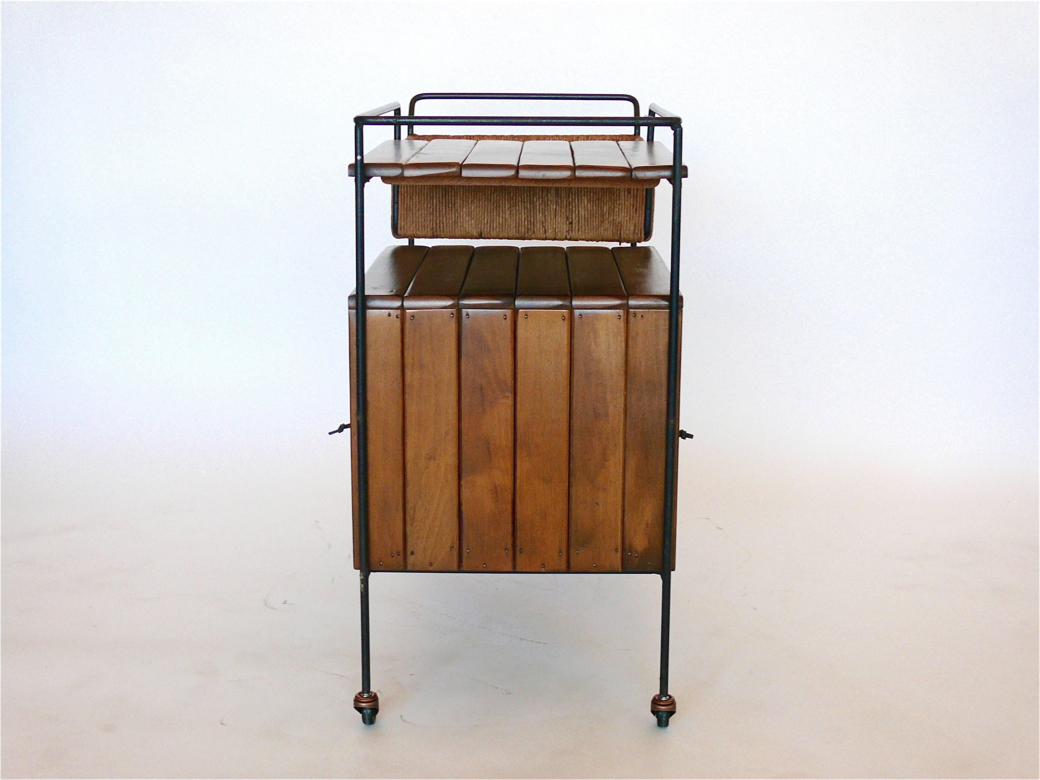 Mid-20th Century Arthur Umanoff Bar Cart