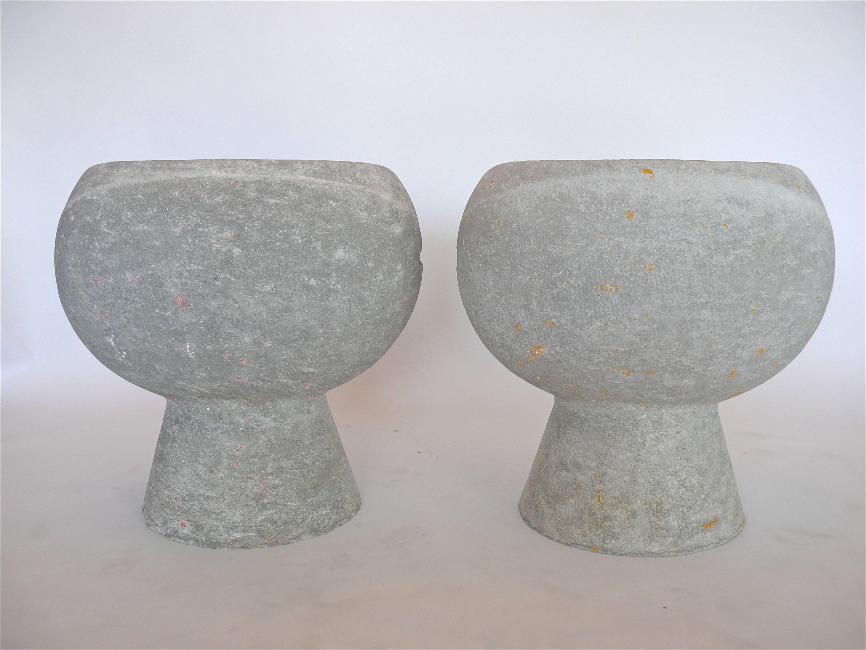 Cement Willy Guhl Concrete Chairs