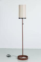 Wilshire Leather Wrapped Floor Lamp by Orange Los Angeles