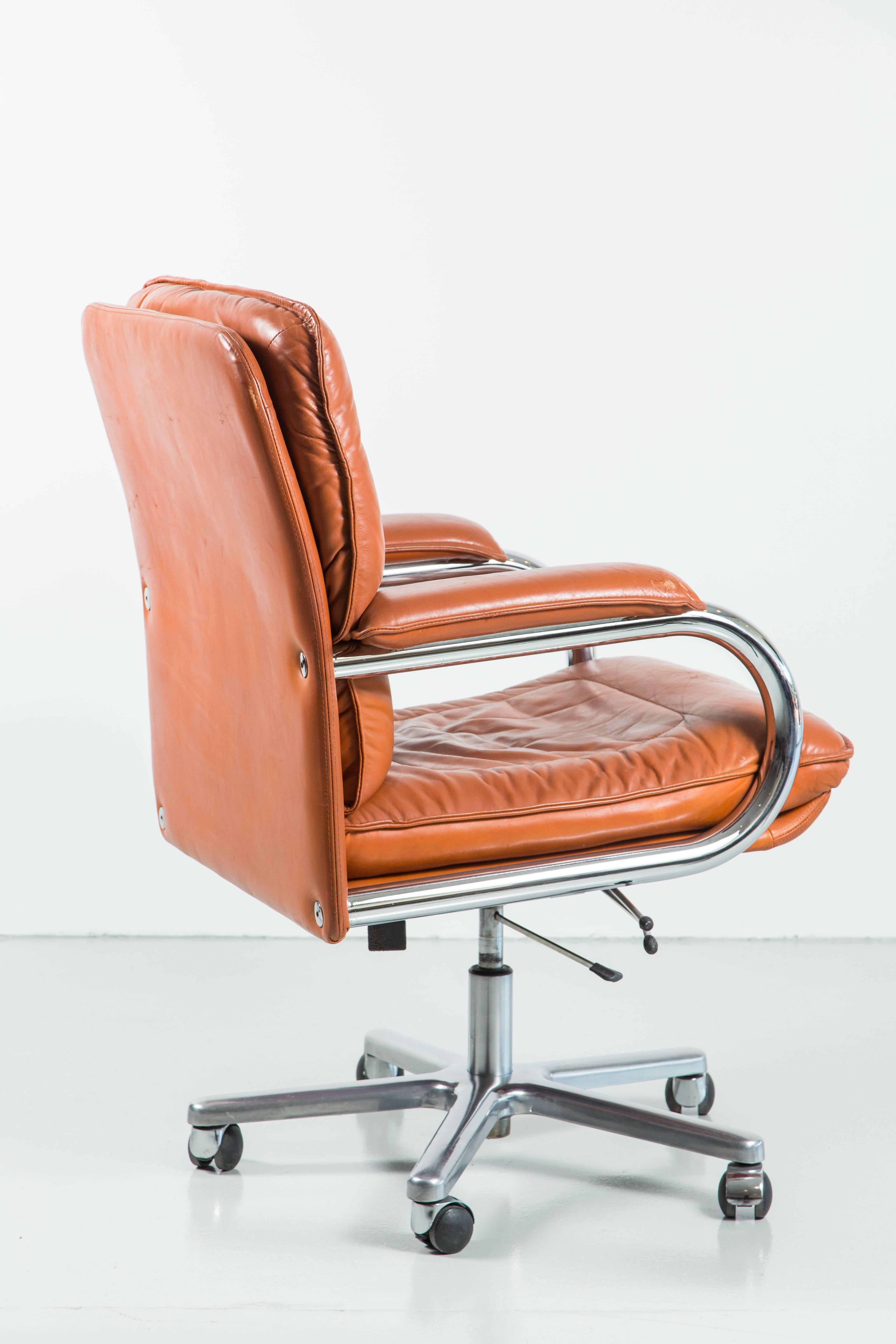 Aluminum Italian Pace Collection Desk Chair by Mariani
