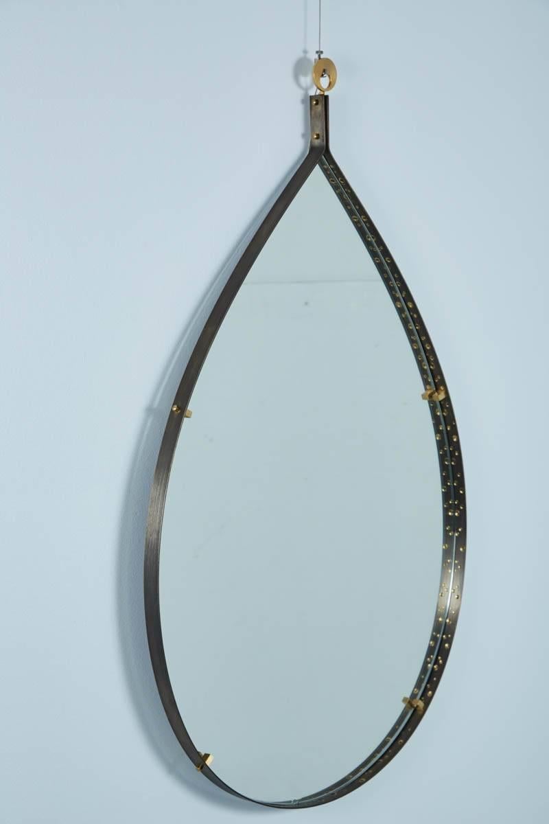 Italian Perforated Brass Mirror 3