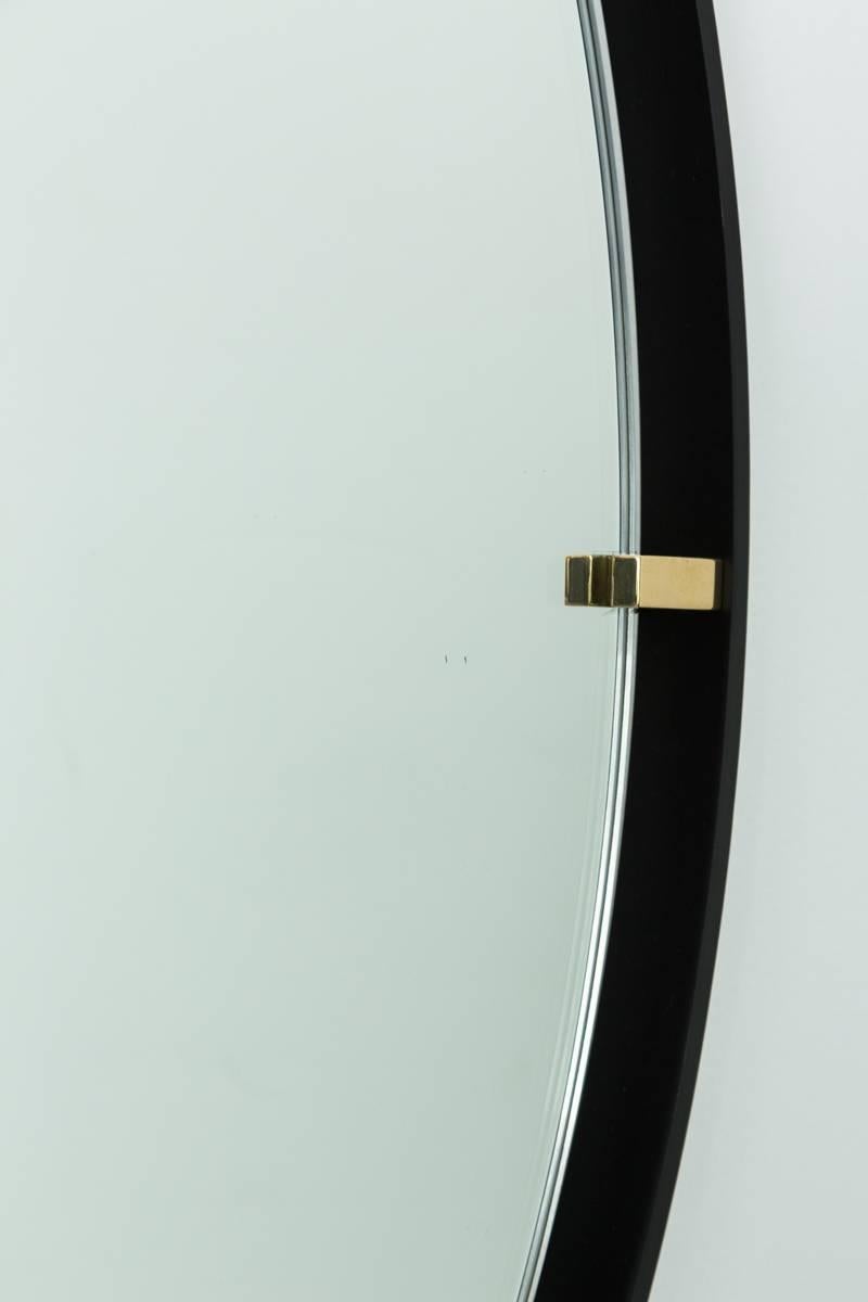 Trousdale Circular Floating Mirror by Orange Los Angeles In Excellent Condition In Beverly Hills, CA