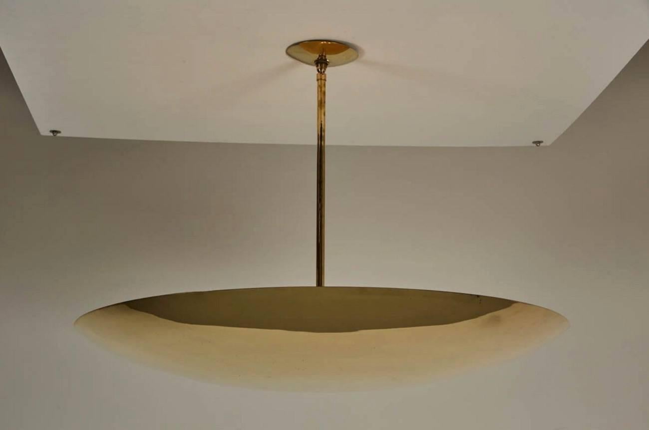 Beautiful polished brass dome ceiling pendant produced by Orange. 
Available in multiple finishes and sizes.

18