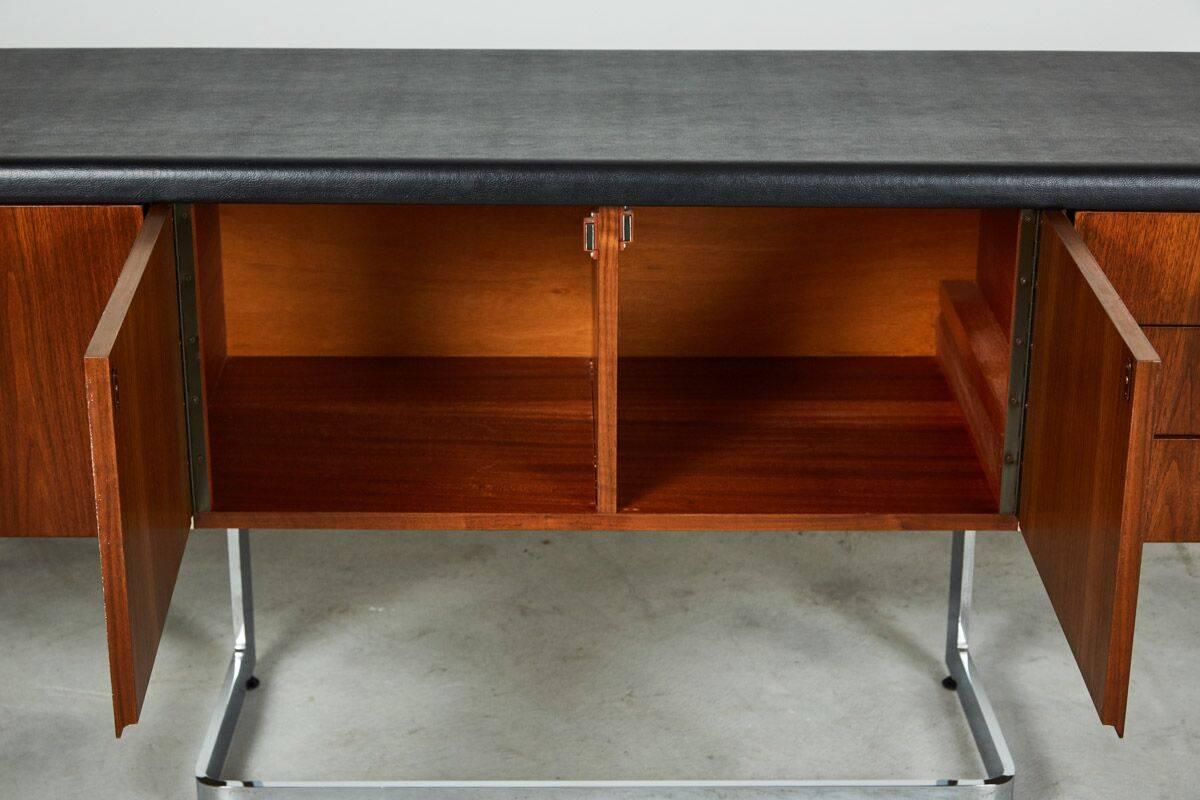 Leather Ste-Marie and Laurent Credenza