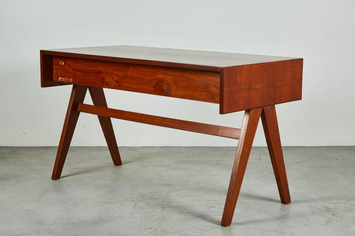 Pierre Jeanneret Desk In Excellent Condition In Beverly Hills, CA