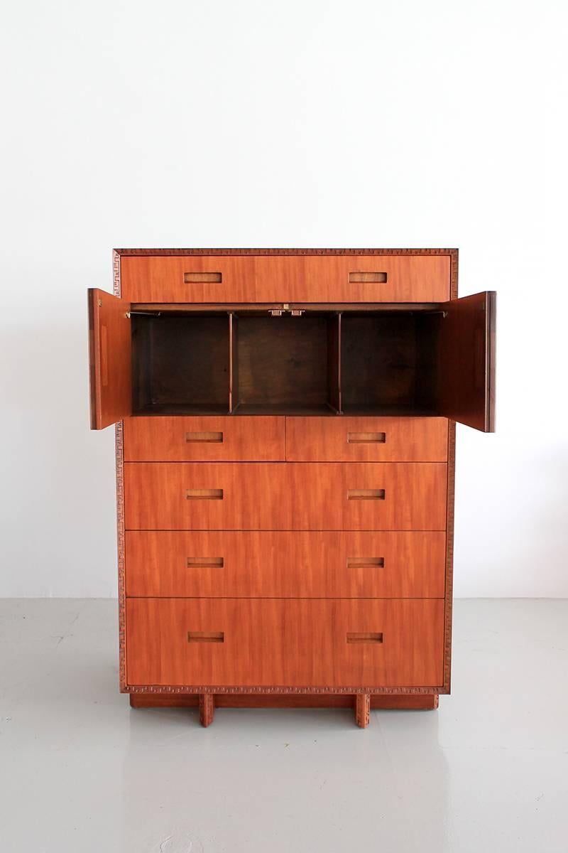American Frank Lloyd Wright Highboy Dresser