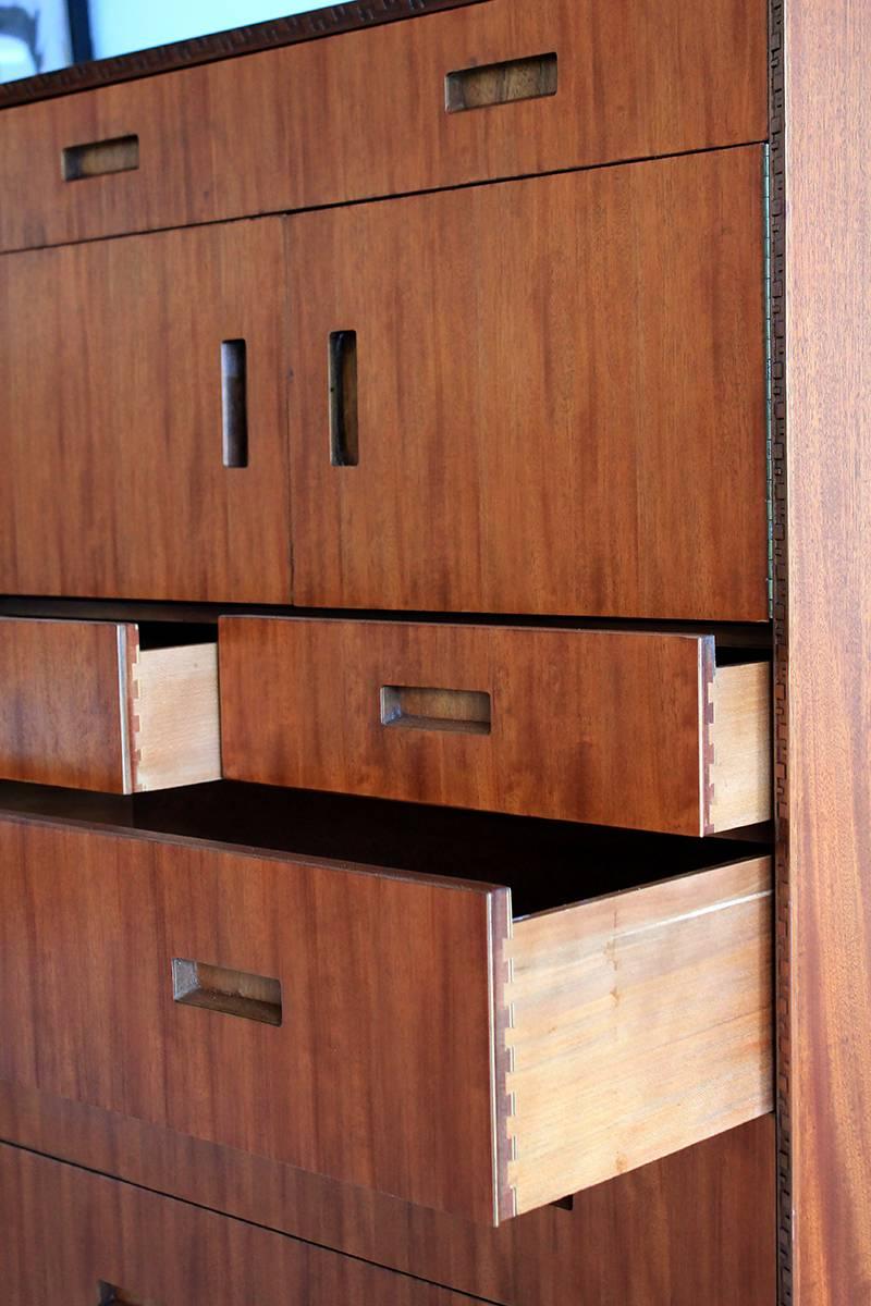 20th Century Frank Lloyd Wright Highboy Dresser