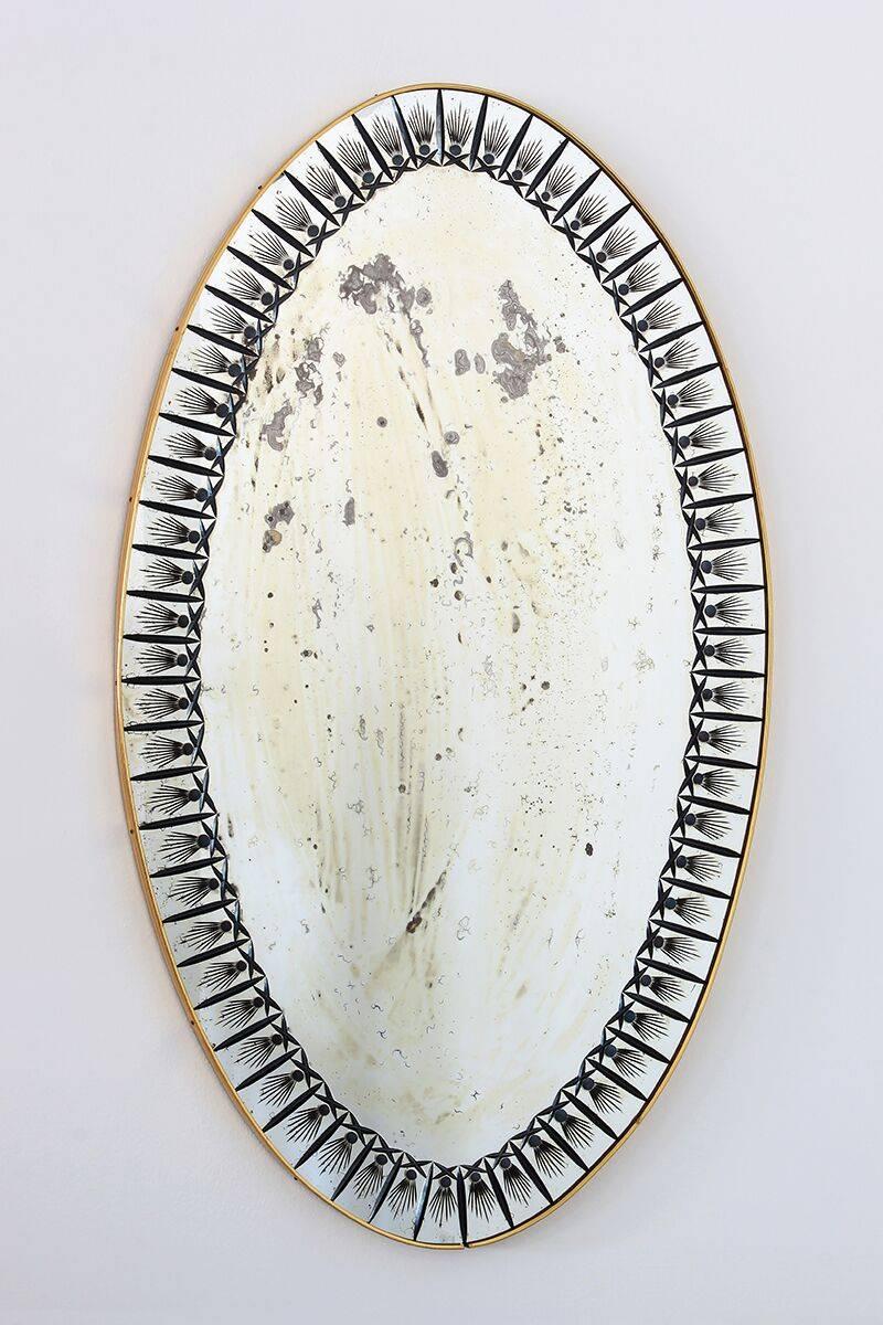 Oval Cristal Art Mirror 2