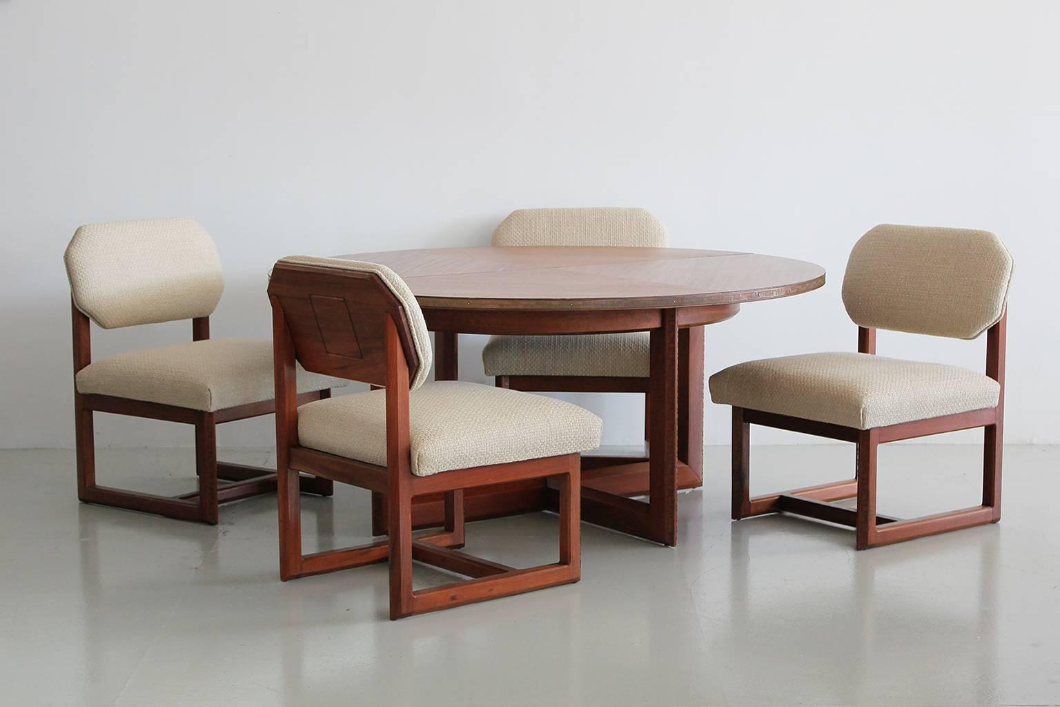 American Frank Lloyd Wright Game Table and Chairs