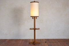 Guillerme et Chambron Floor Lamp with Table