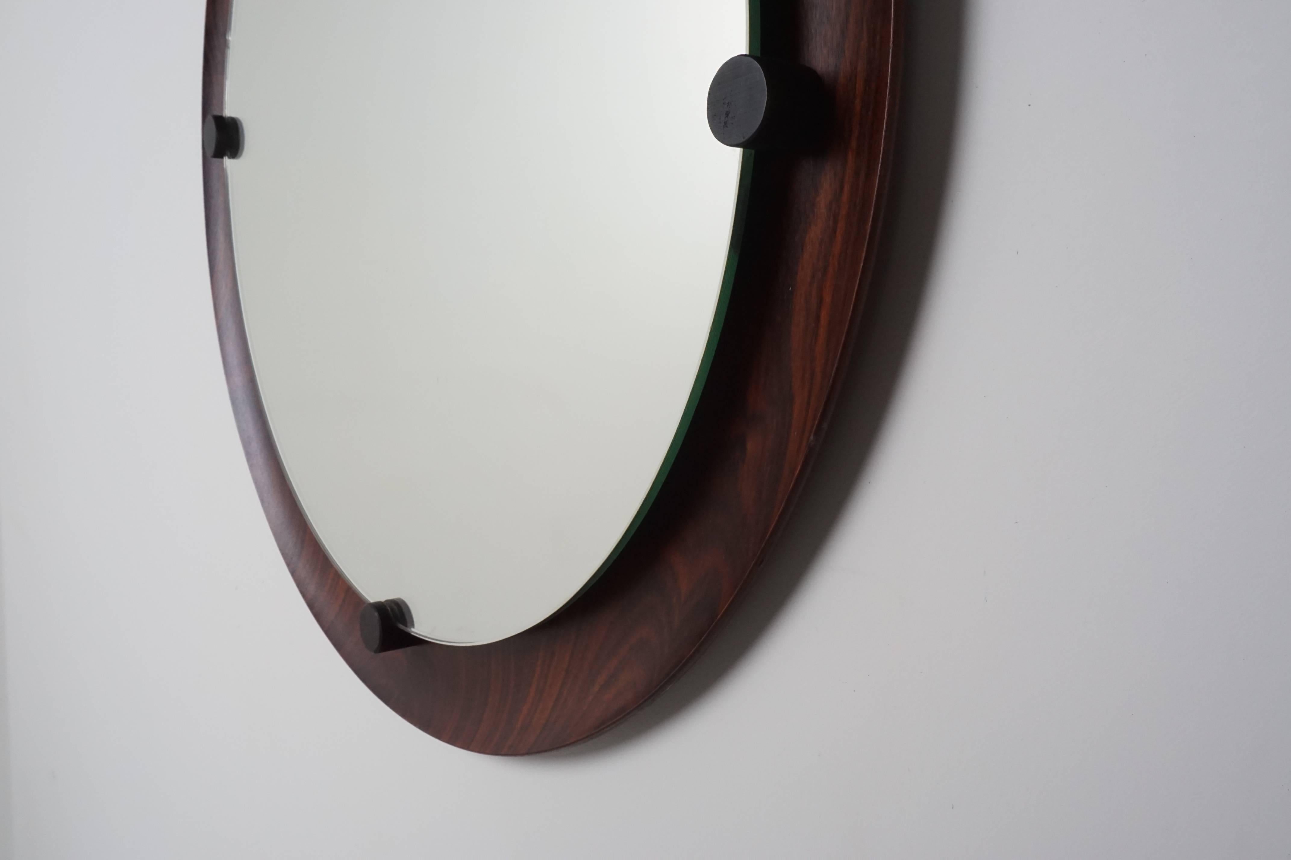 Mahogany Mirrors from Italy In Excellent Condition In Beverly Hills, CA