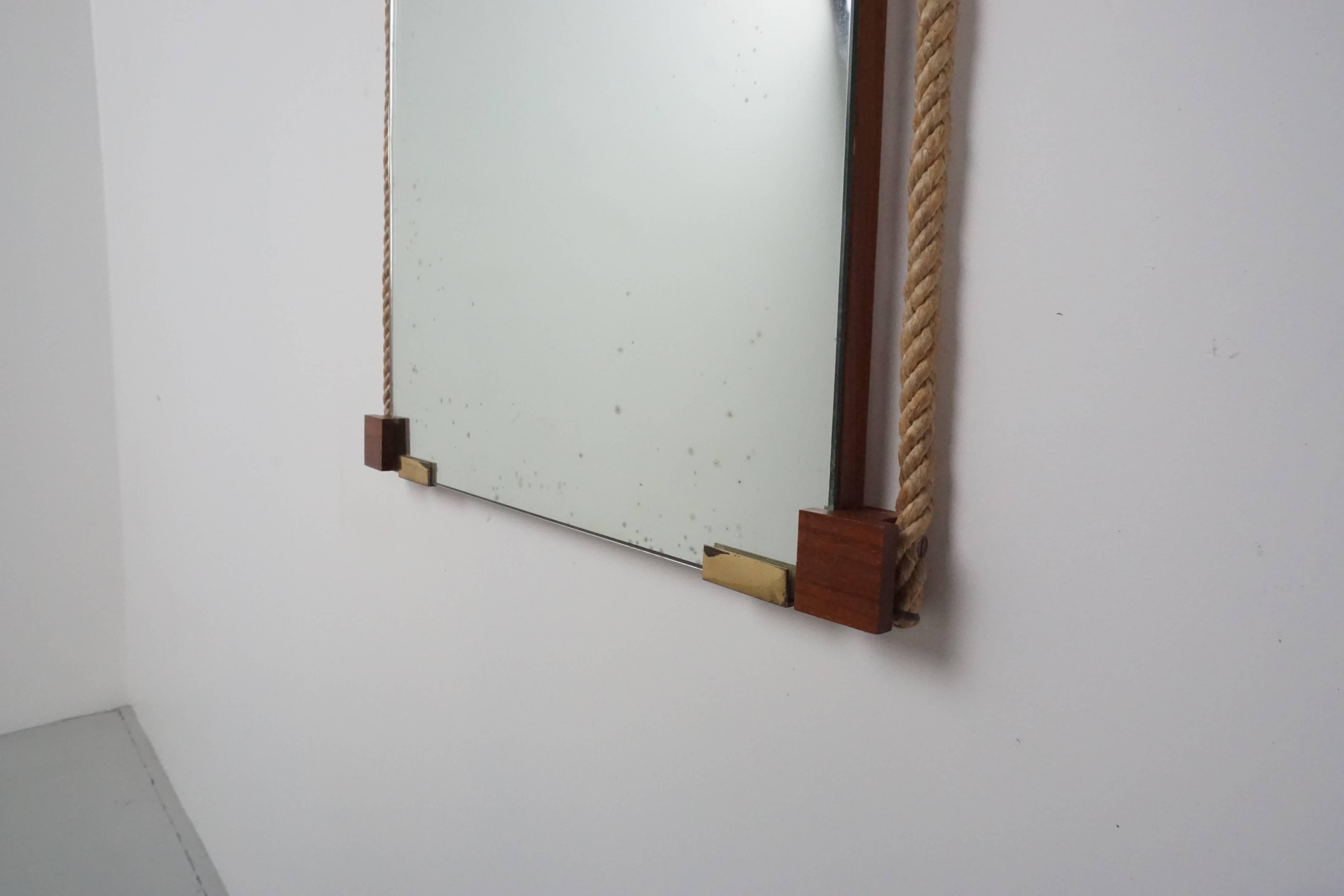 Mid-20th Century Italian Rope Mirror