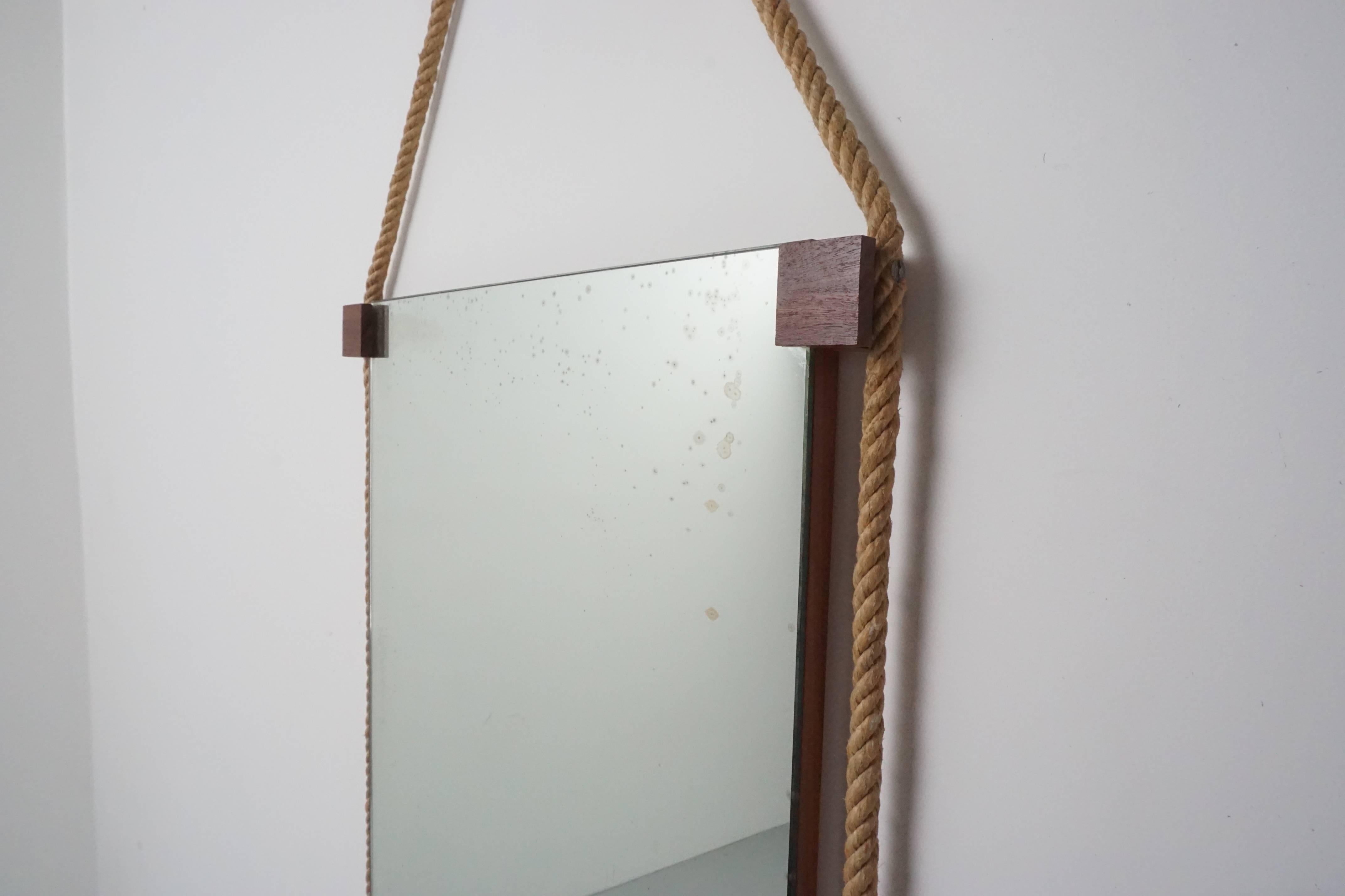Italian Rope Mirror In Excellent Condition In Beverly Hills, CA