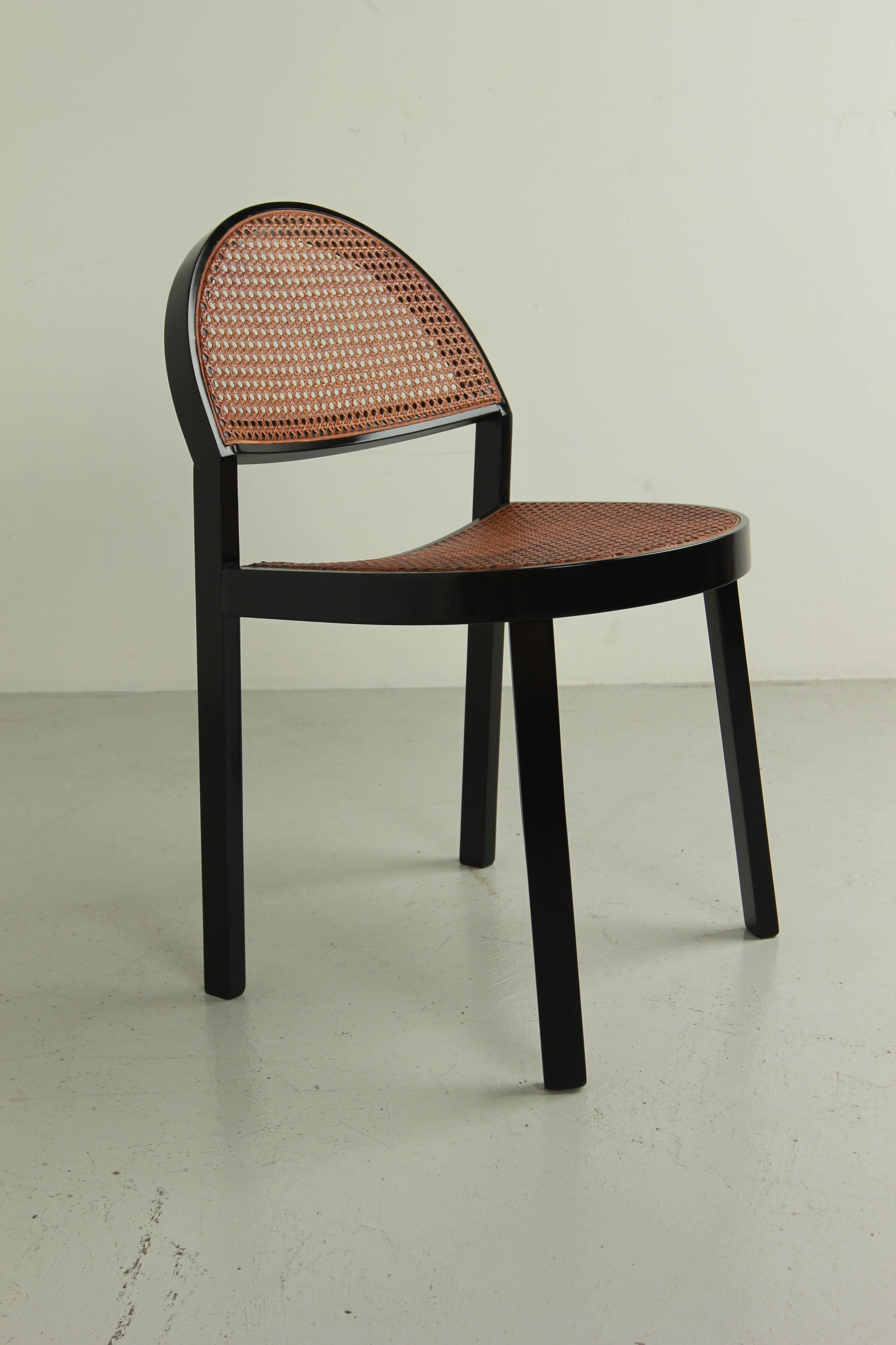 Italian Set of Six Chairs by Jonathan De Pas & Donato D'urbino