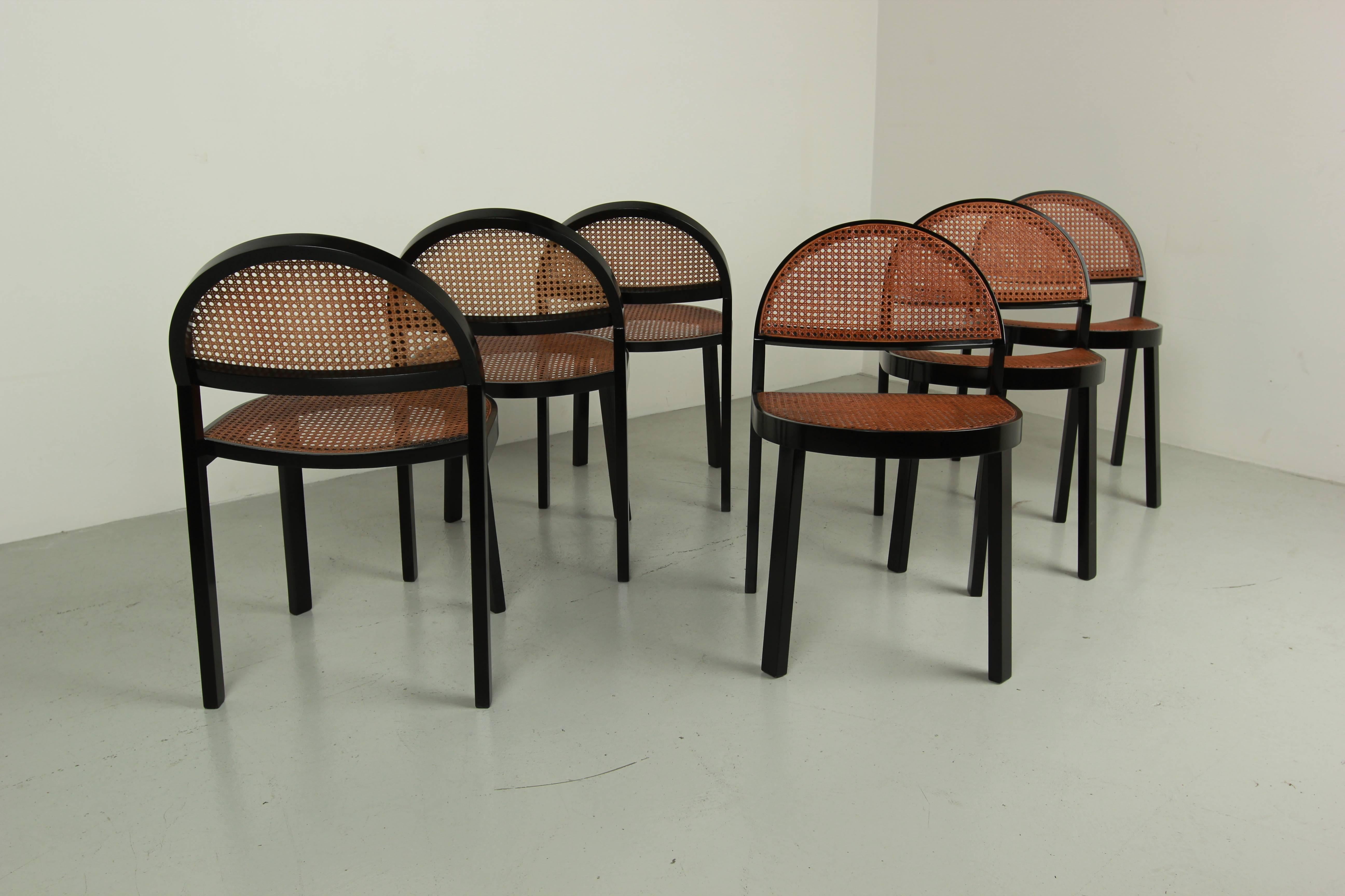 Set of Six Chairs by Jonathan De Pas & Donato D'urbino 1