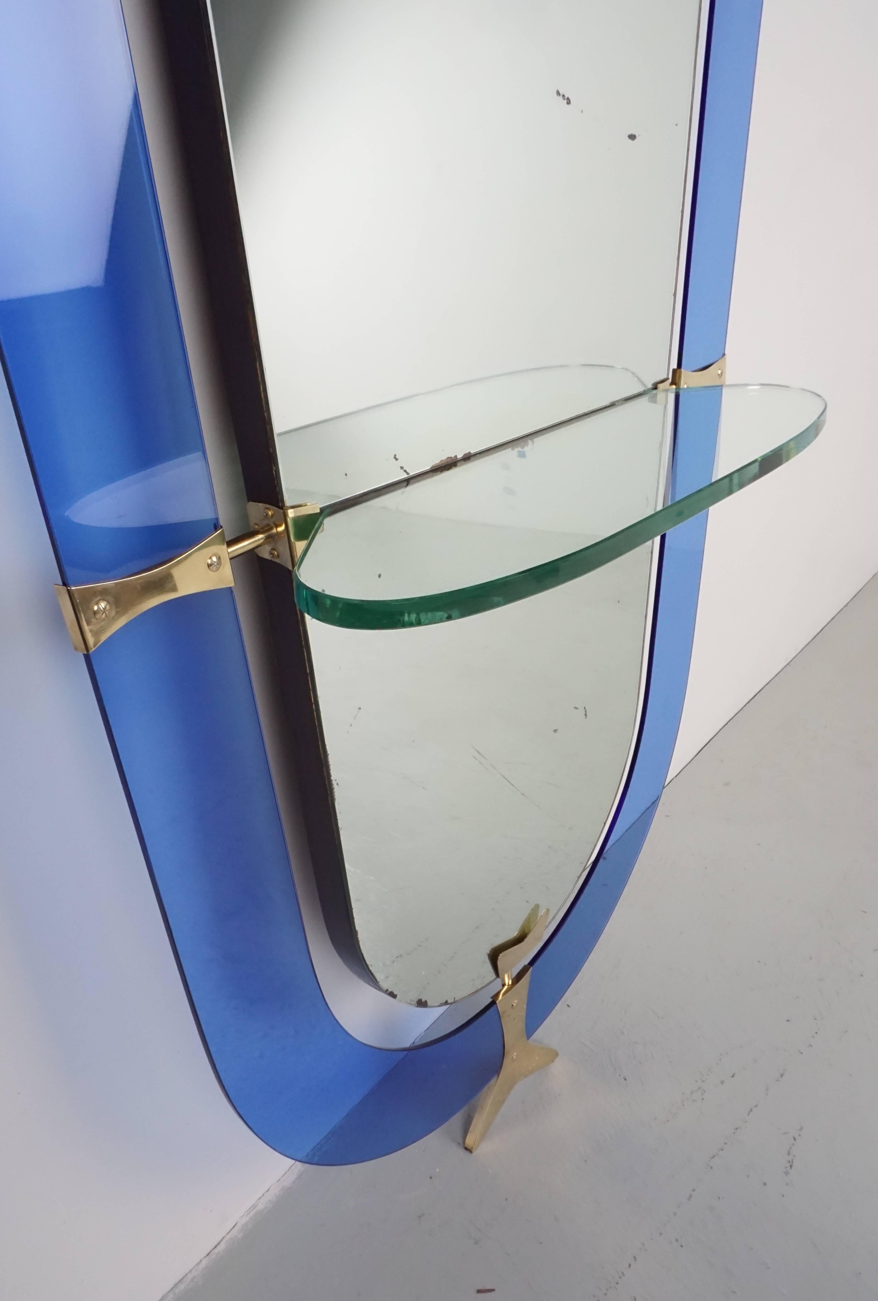 Crystal Art Mirror In Excellent Condition In Beverly Hills, CA